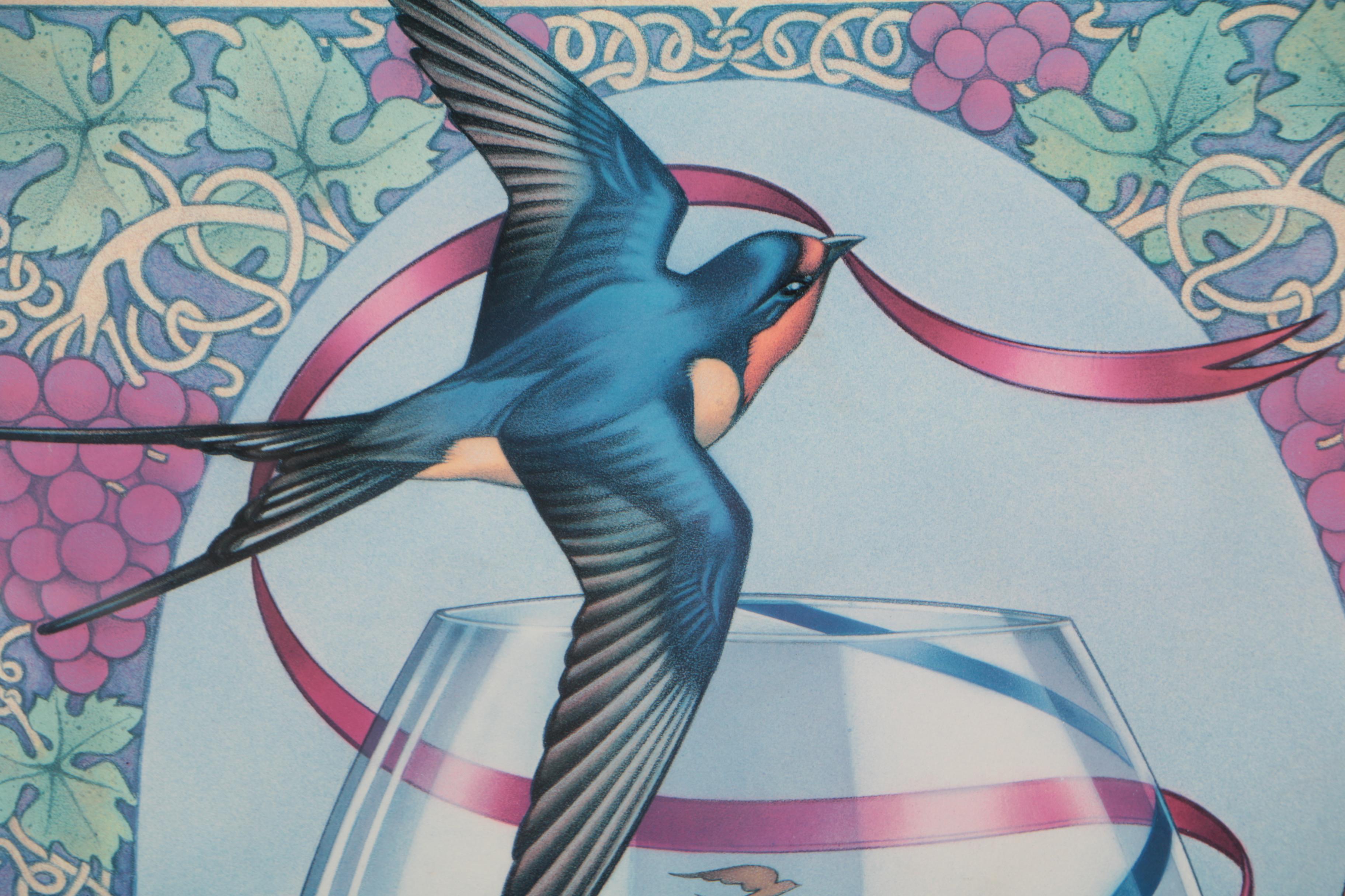 Martell Cognac Advertisement Offset Lithograph Poster