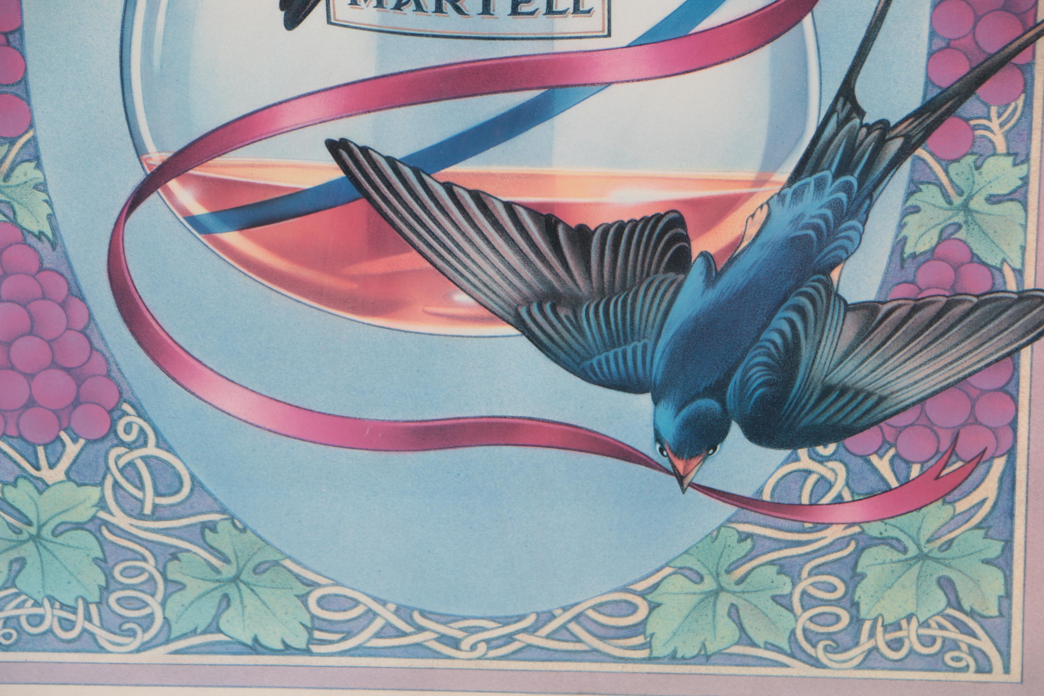 Martell Cognac Advertisement Offset Lithograph Poster