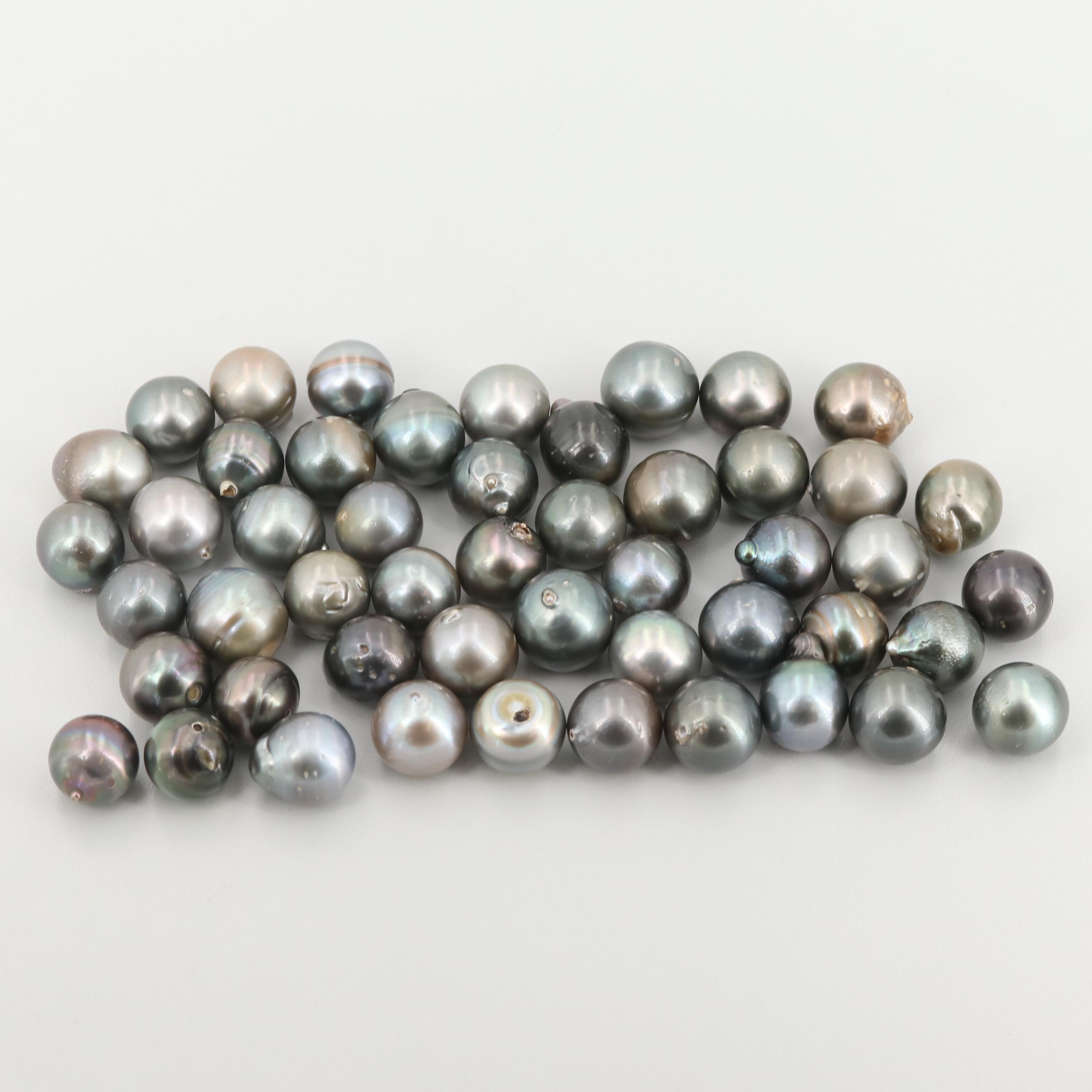 Loose Gray Black Cultured Pearls