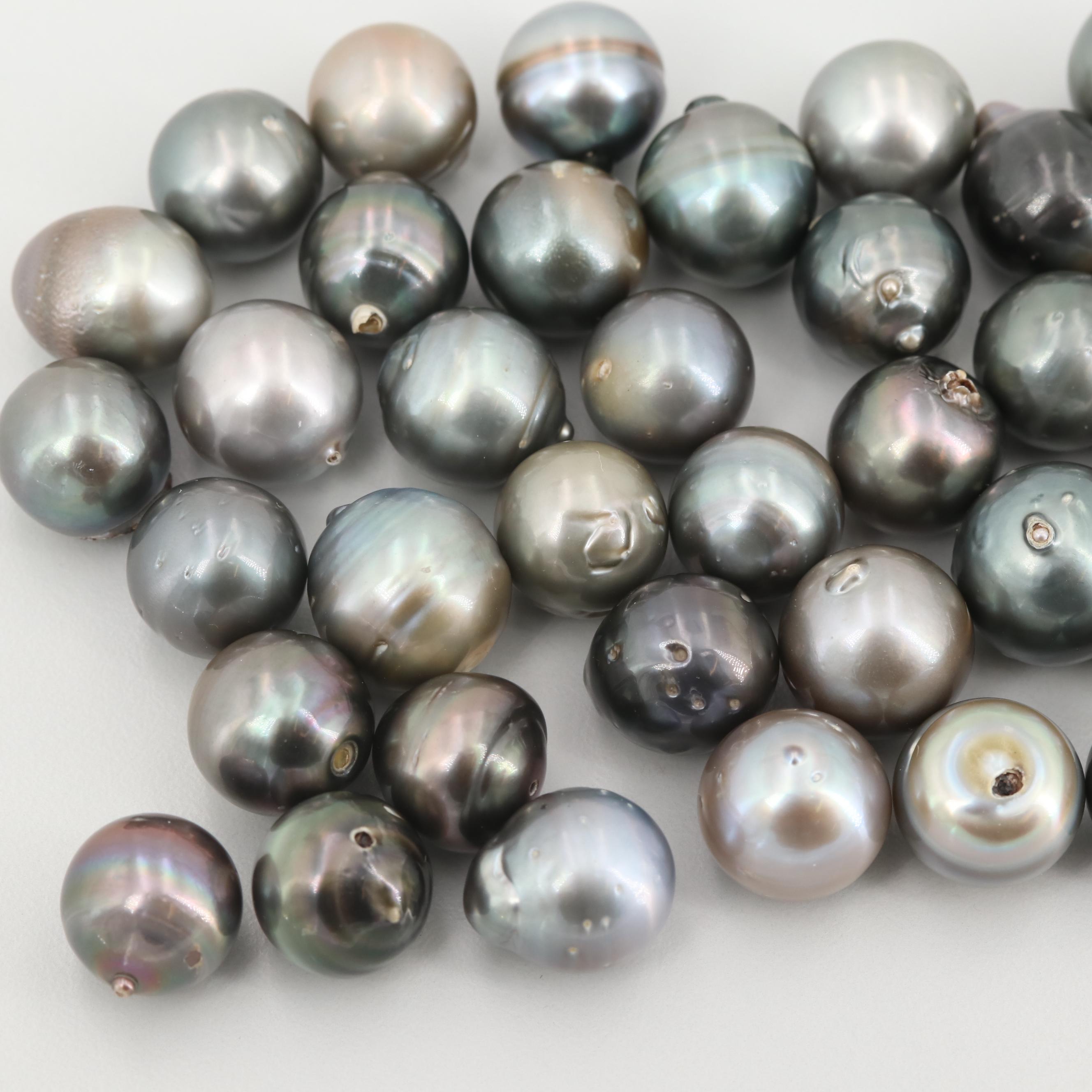 Loose Gray Black Cultured Pearls
