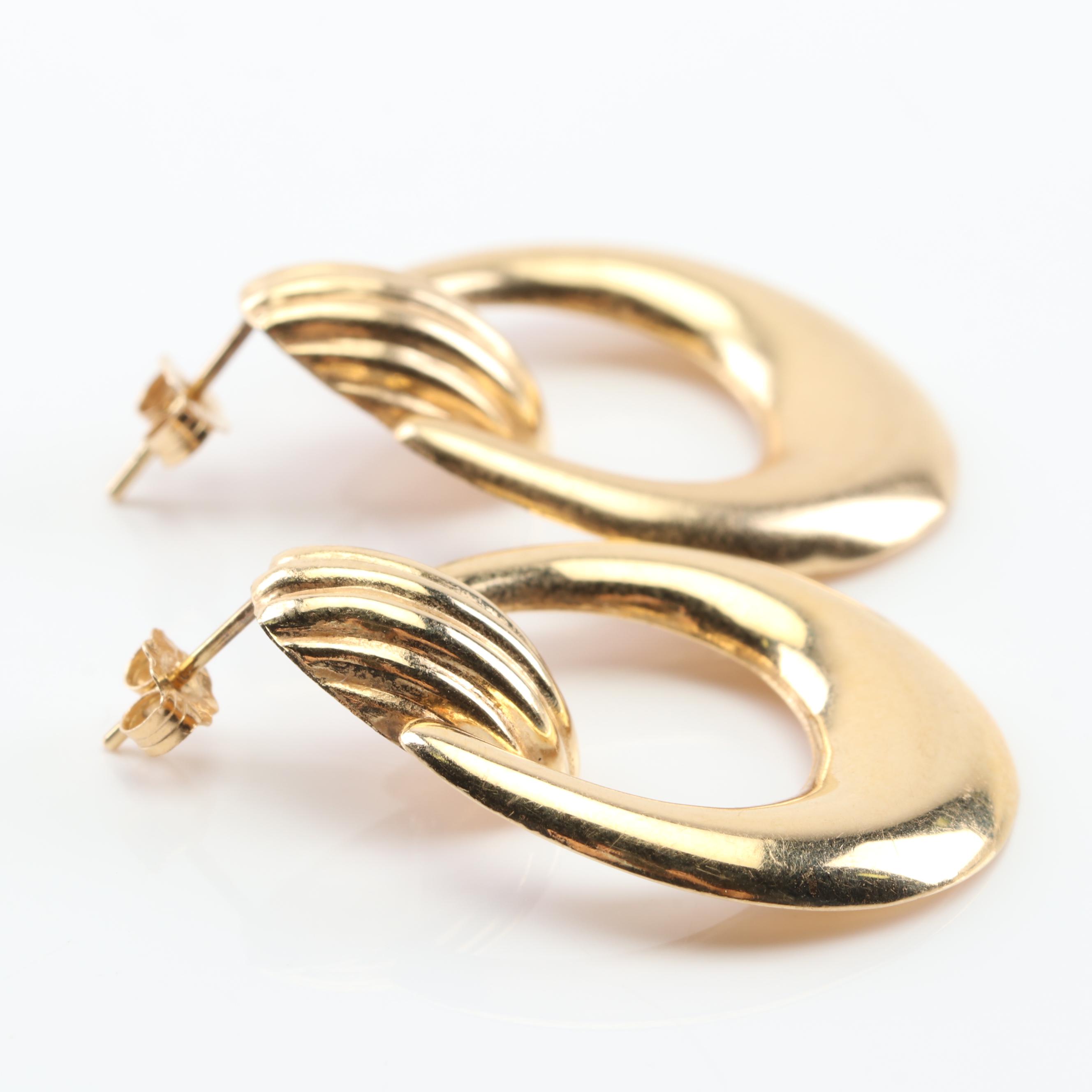 14K Yellow Gold Dangle Earrings