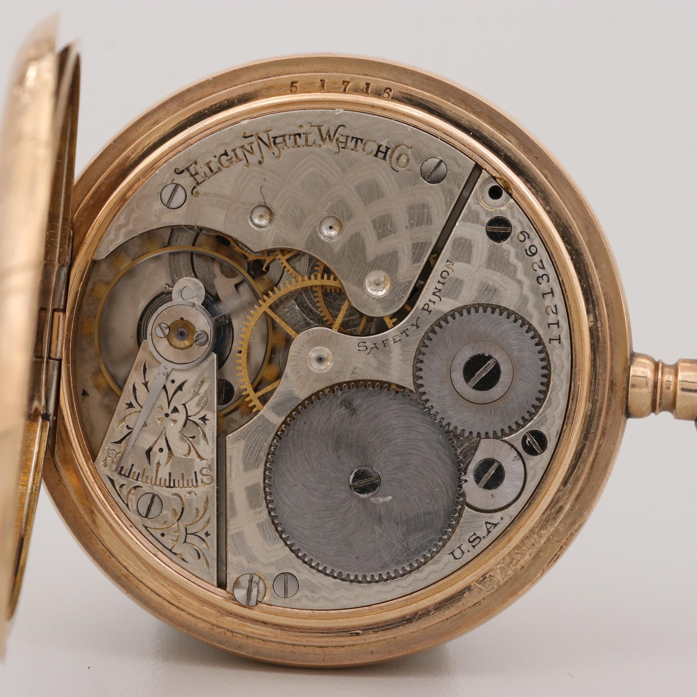 Elgin Gold Filled Pocket Watch, 1905