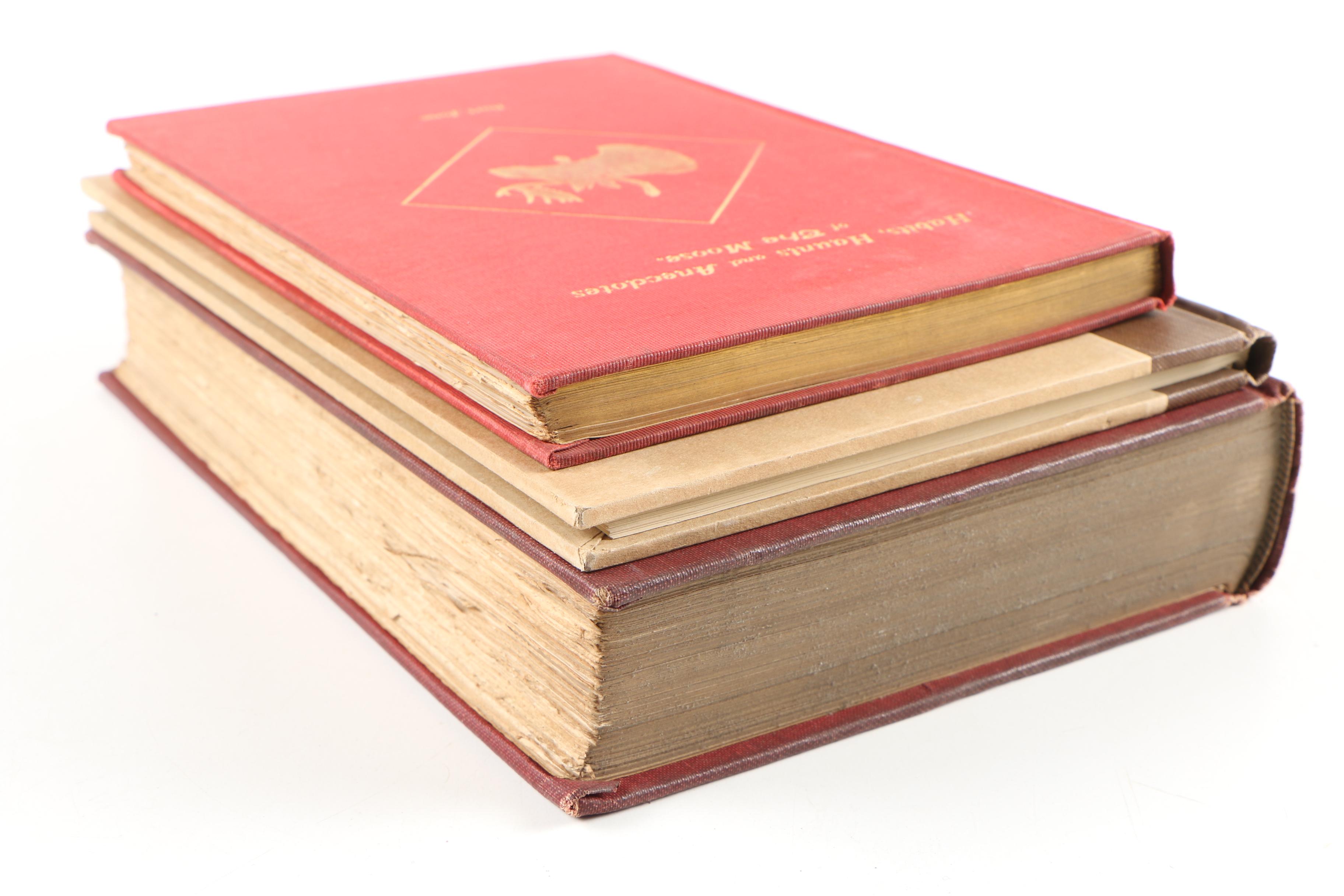 Books on Moose featuring 1920 "The Moose Book" by Samuel Merrill