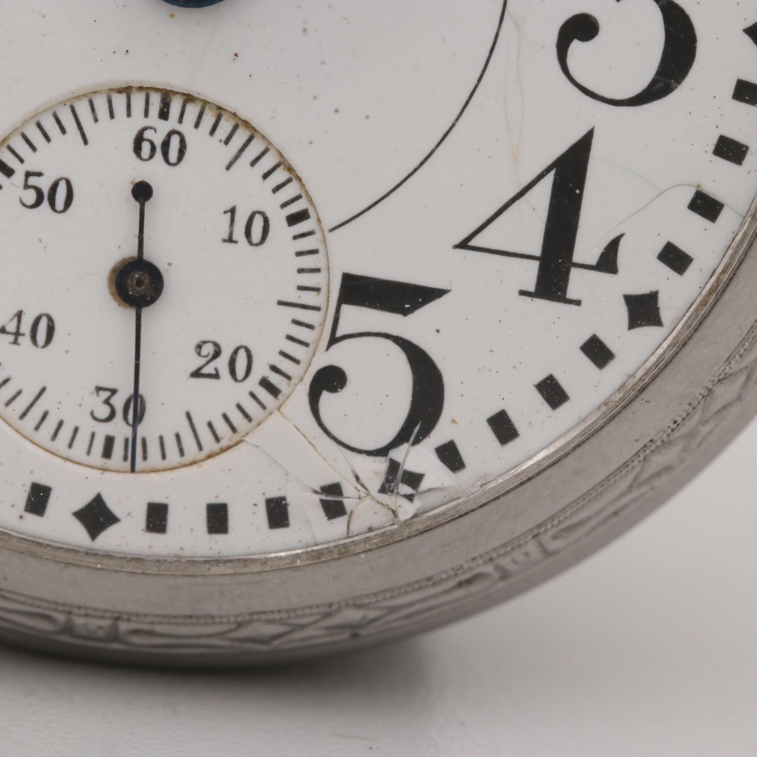 Vintage Waltham Vanguard Up & Down Railroad Grade Pocket Watch, 1935