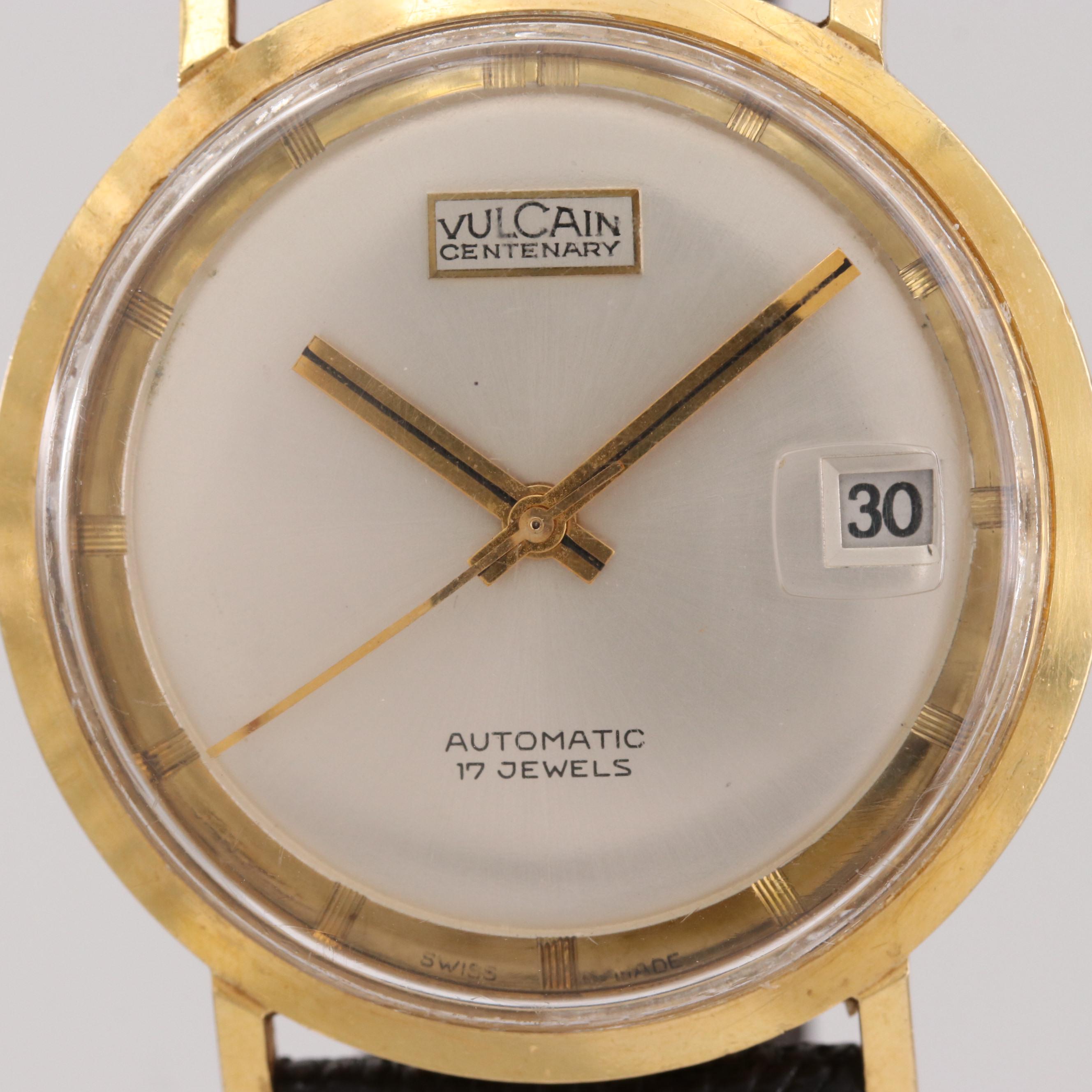 Vintage Vulcain Centenary 18K Yellow Gold Automatic Watch