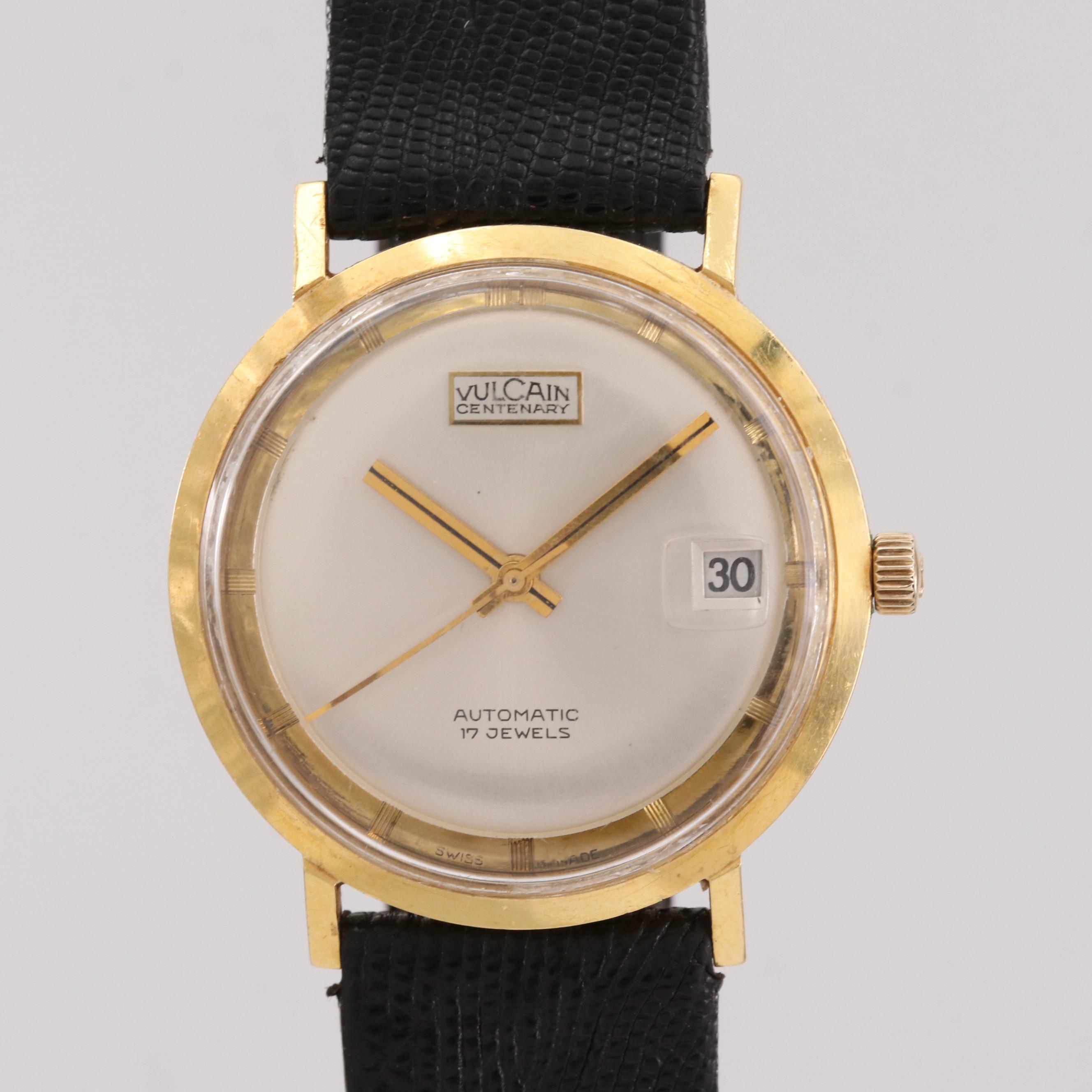 Vintage Vulcain Centenary 18K Yellow Gold Automatic Watch