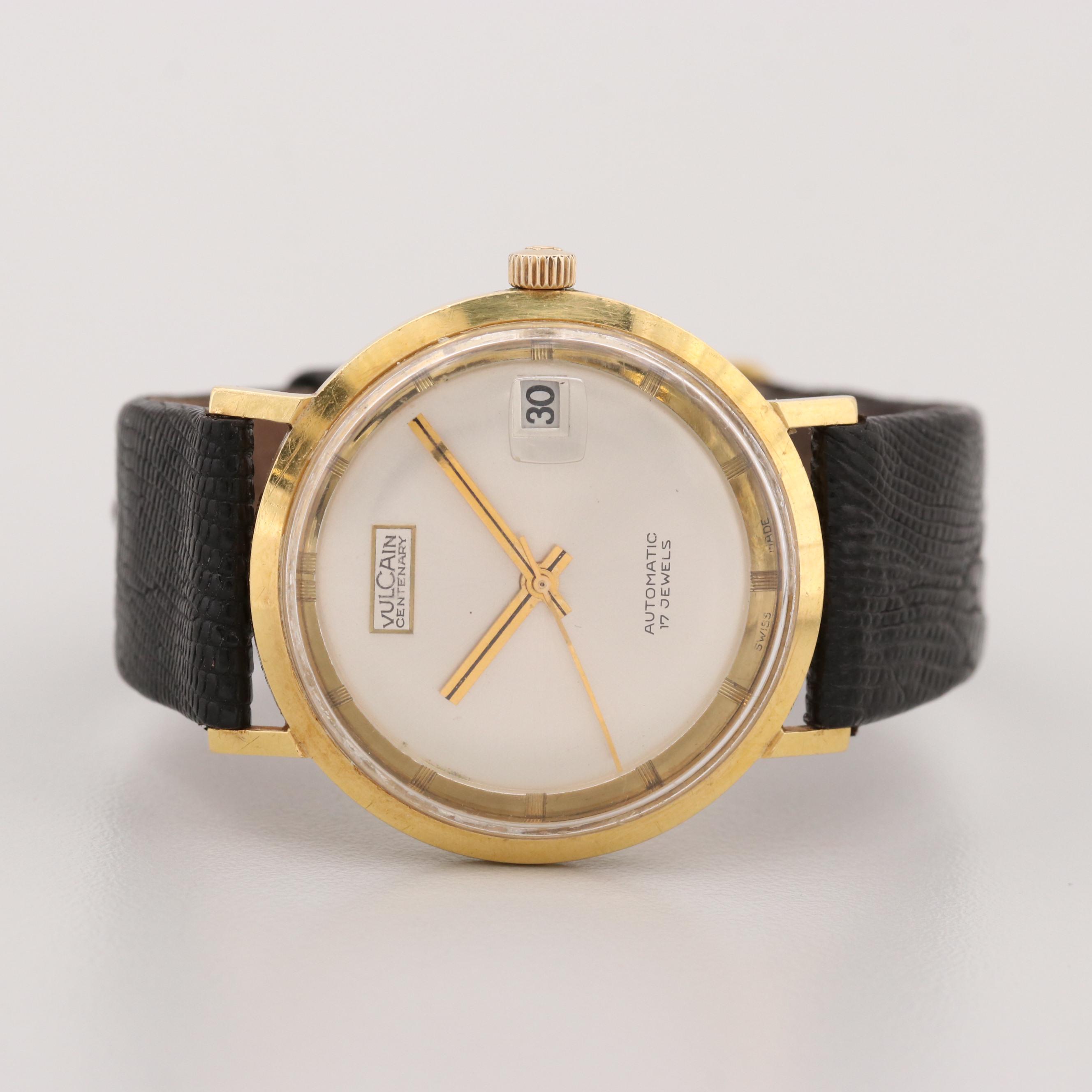 Vintage Vulcain Centenary 18K Yellow Gold Automatic Watch