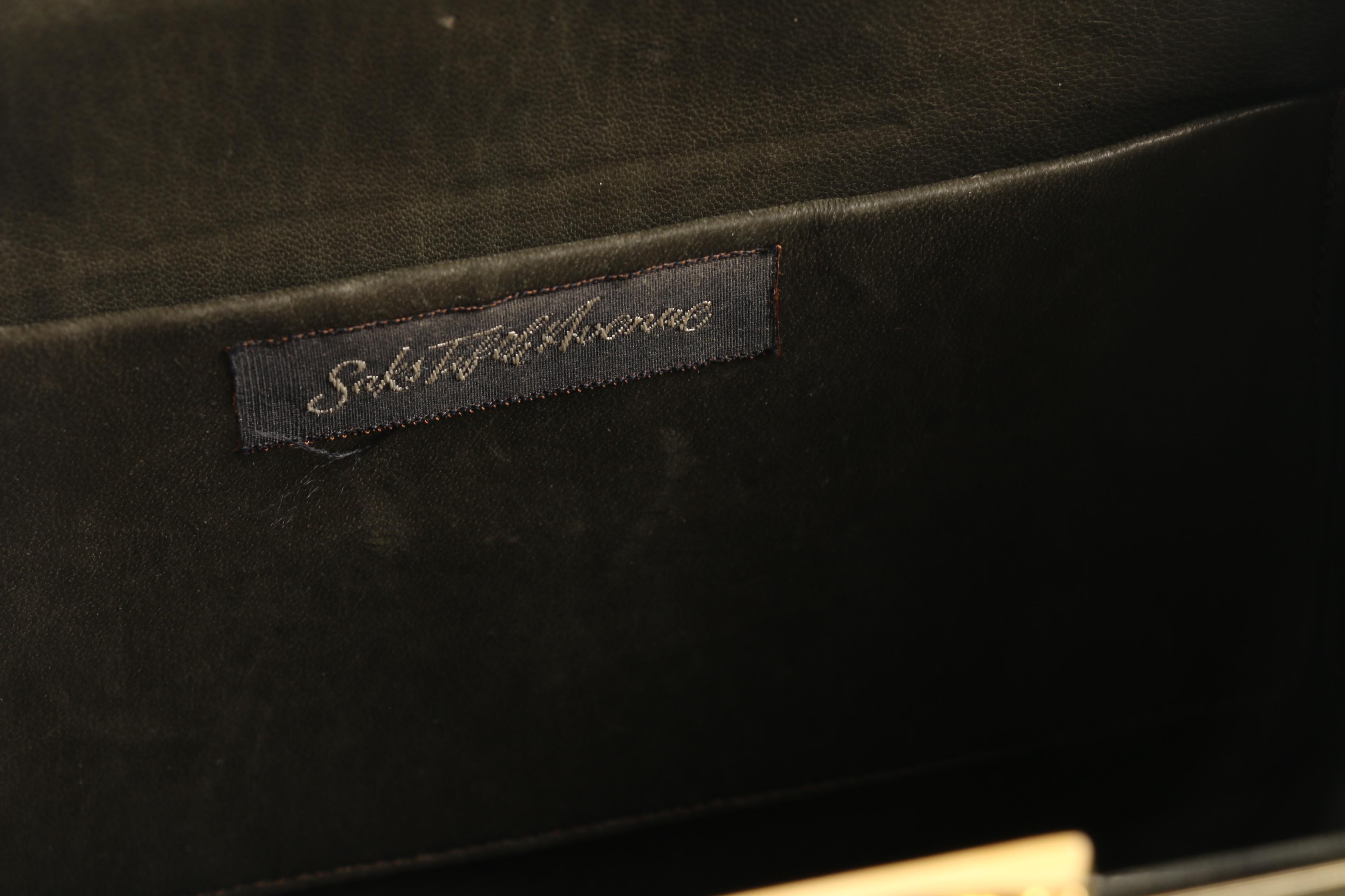 Sacha for Saks Fifth Avenue Crocodile Bag, Made in France, Late 1960's