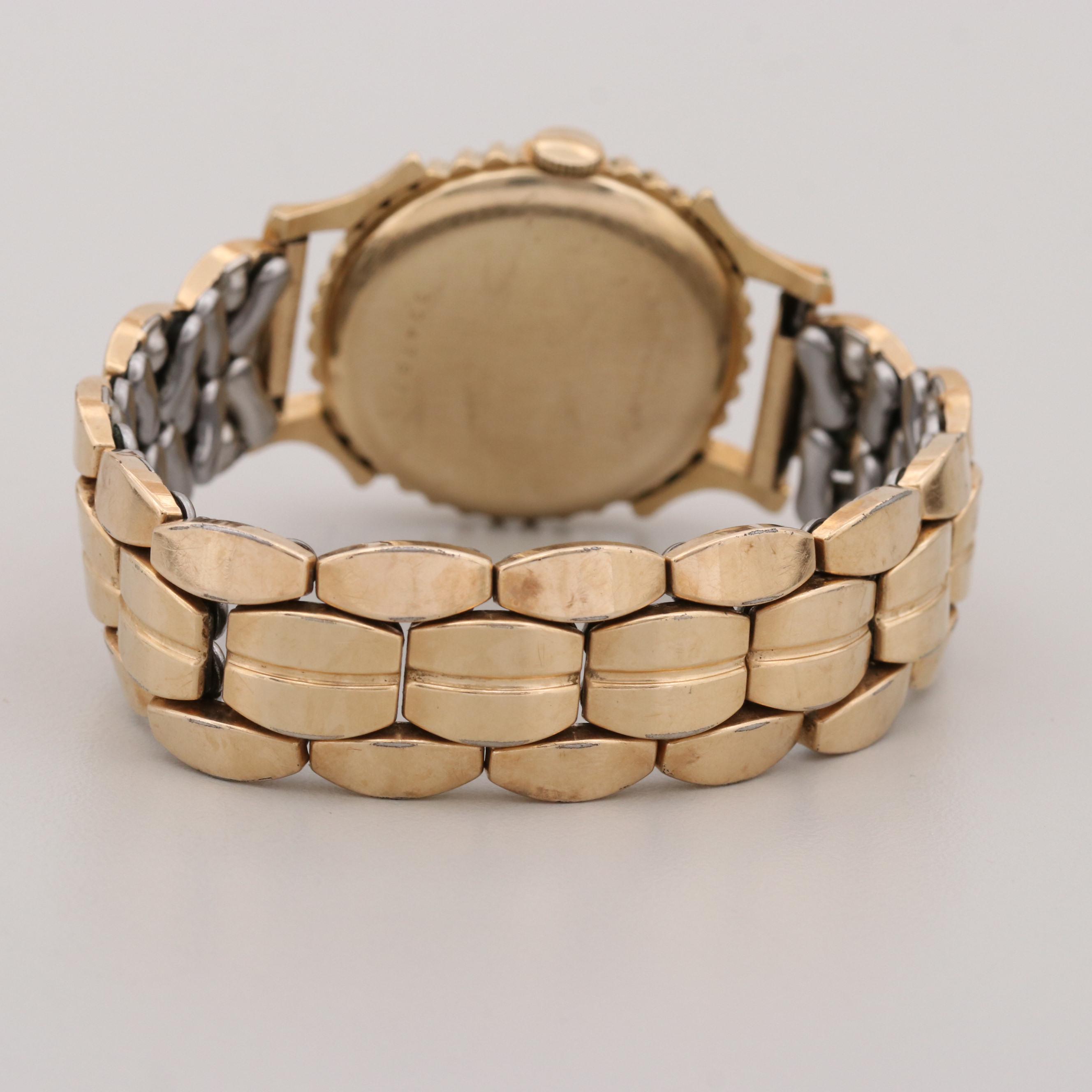 Benrus 10K Gold Filled Watch With Fancy Bezel