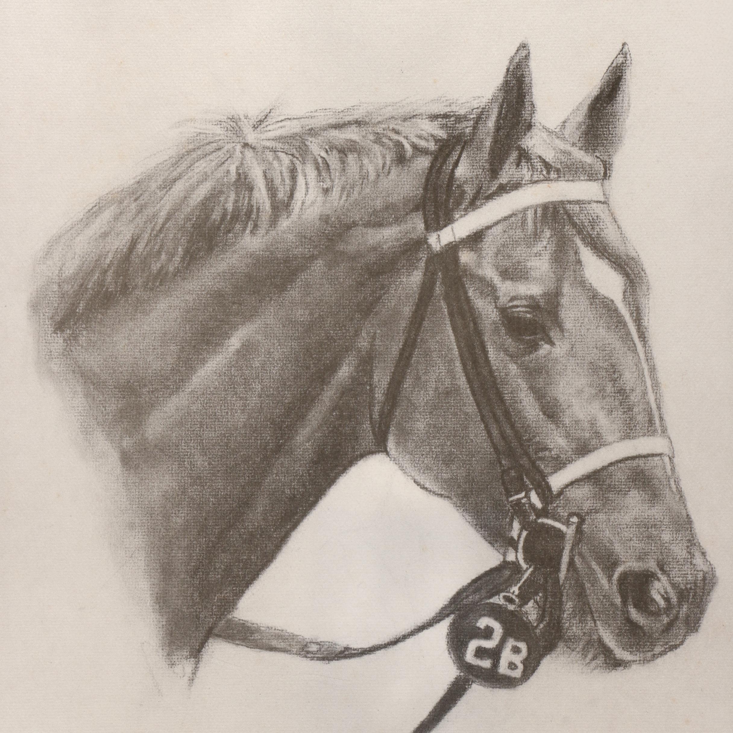 Sam Jurige Halftone Print "Secretariat: Kentucky Derby Winner 1973"