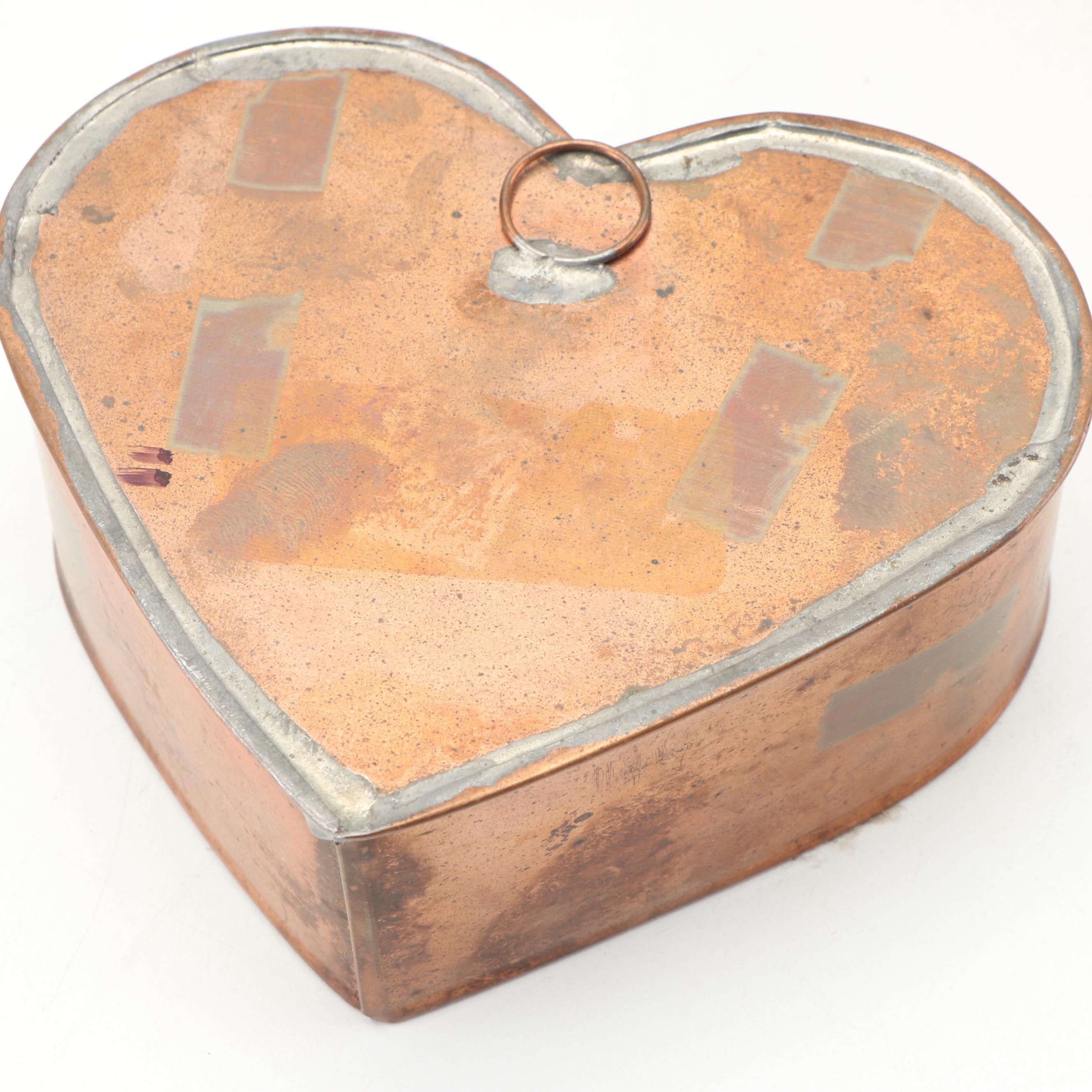 Paul Revere Copper Tea Kettle with Other Kitchenware