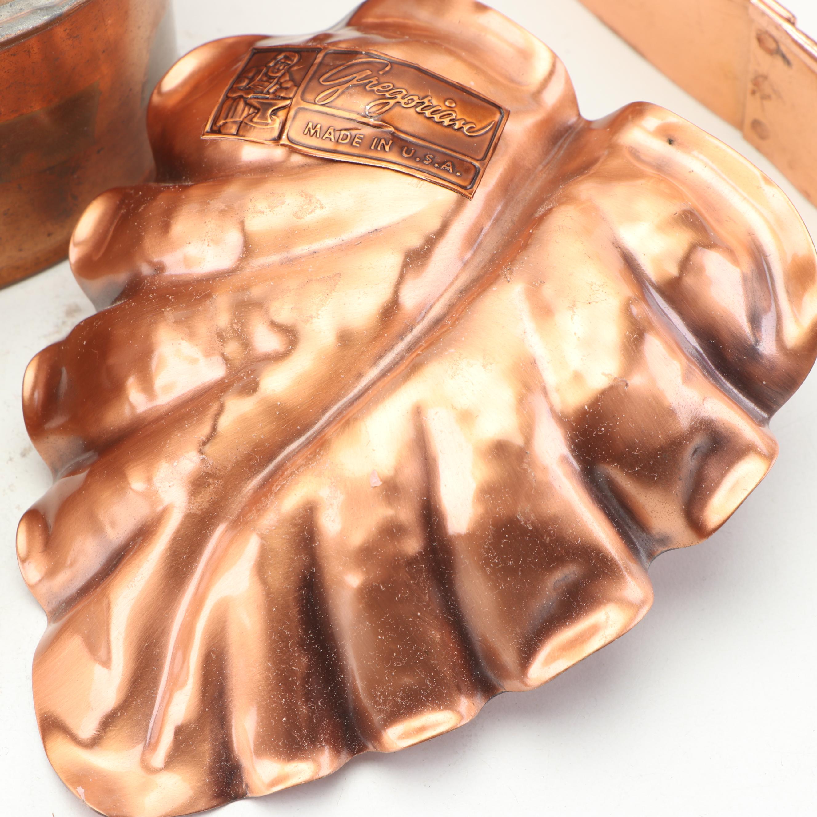 Paul Revere Copper Tea Kettle with Other Kitchenware