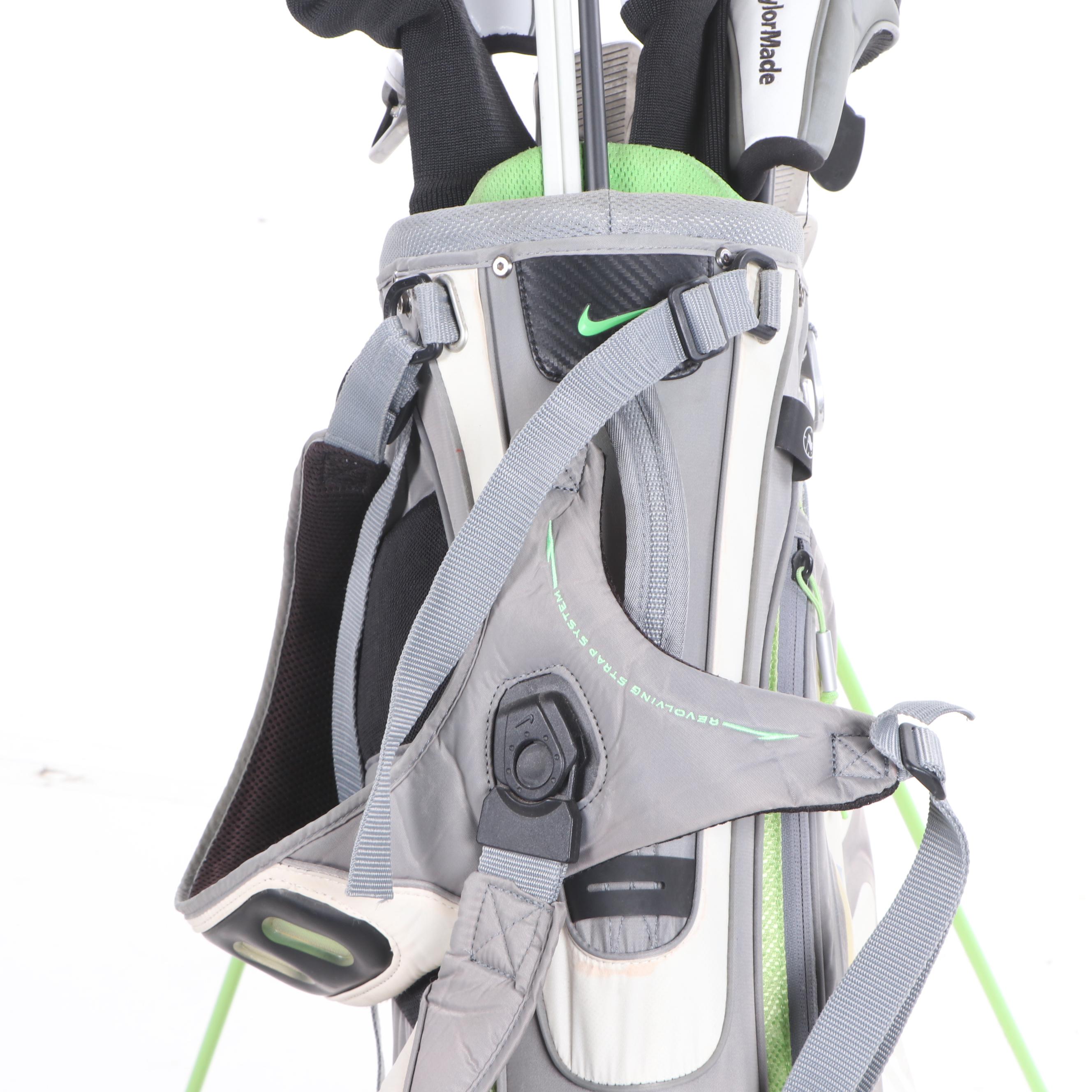 Nike Vapor X Golf Club Bag with Clubs Including Callaway