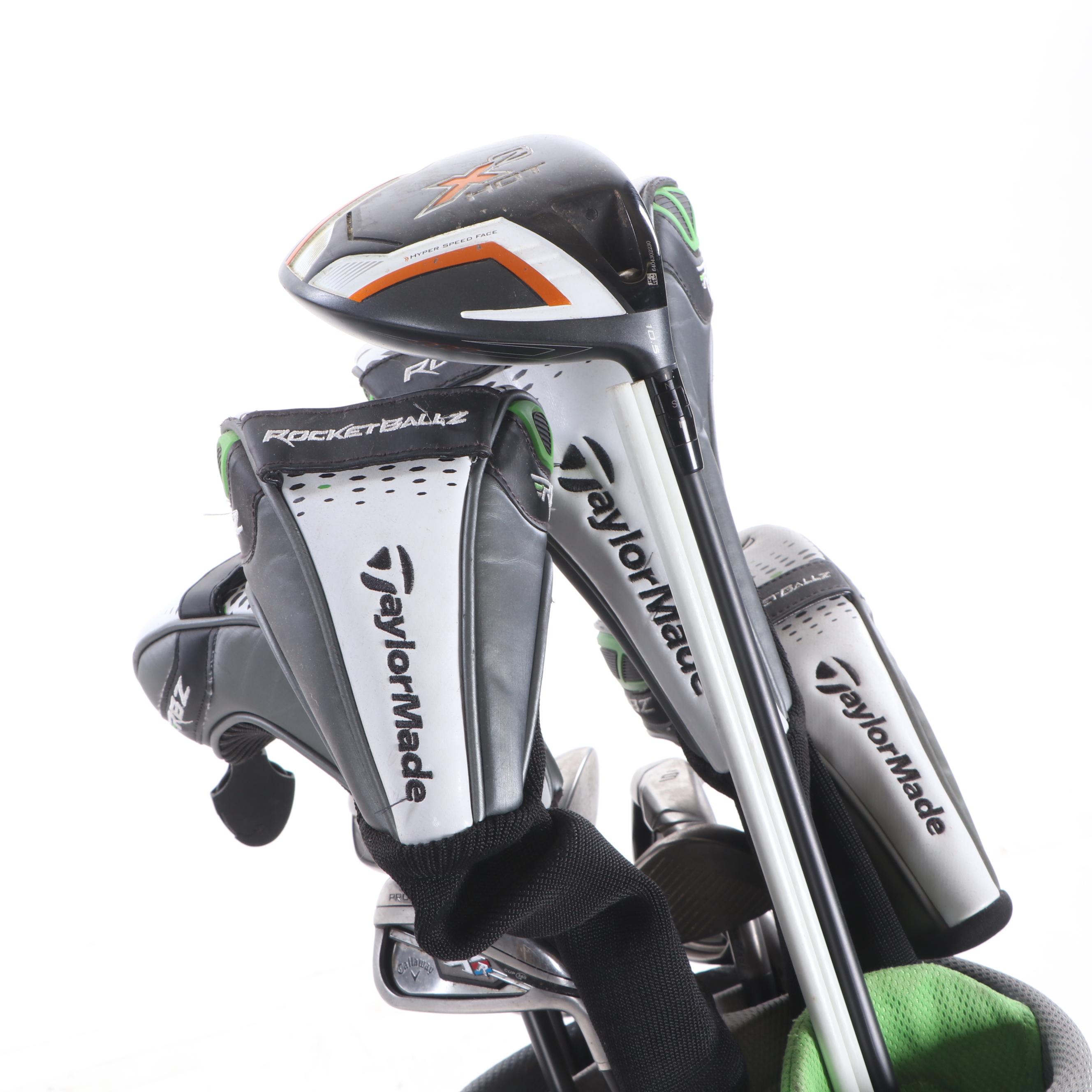 Nike Vapor X Golf Club Bag with Clubs Including Callaway