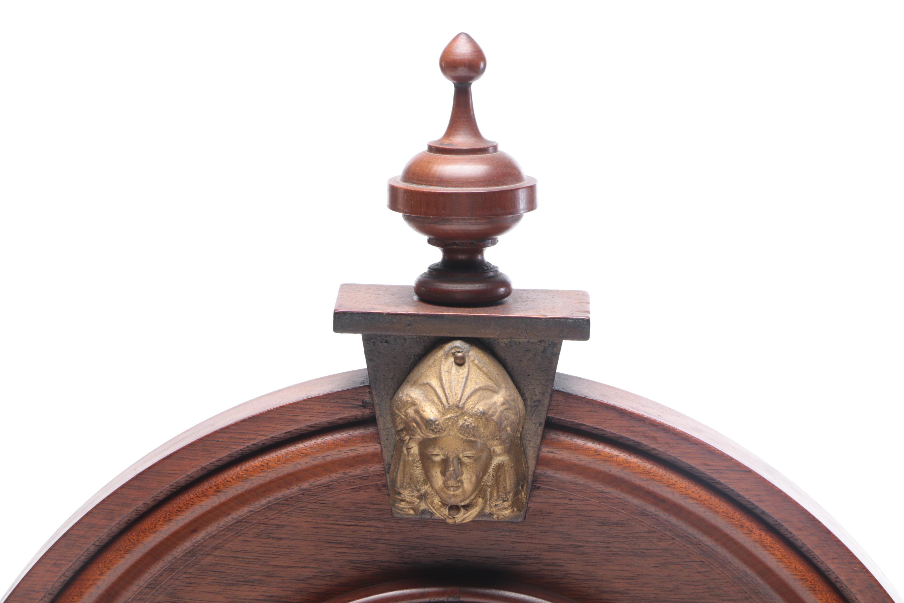 Ansonia "King" Walnut Mantel Clock, Late 19th to Early 20th Century