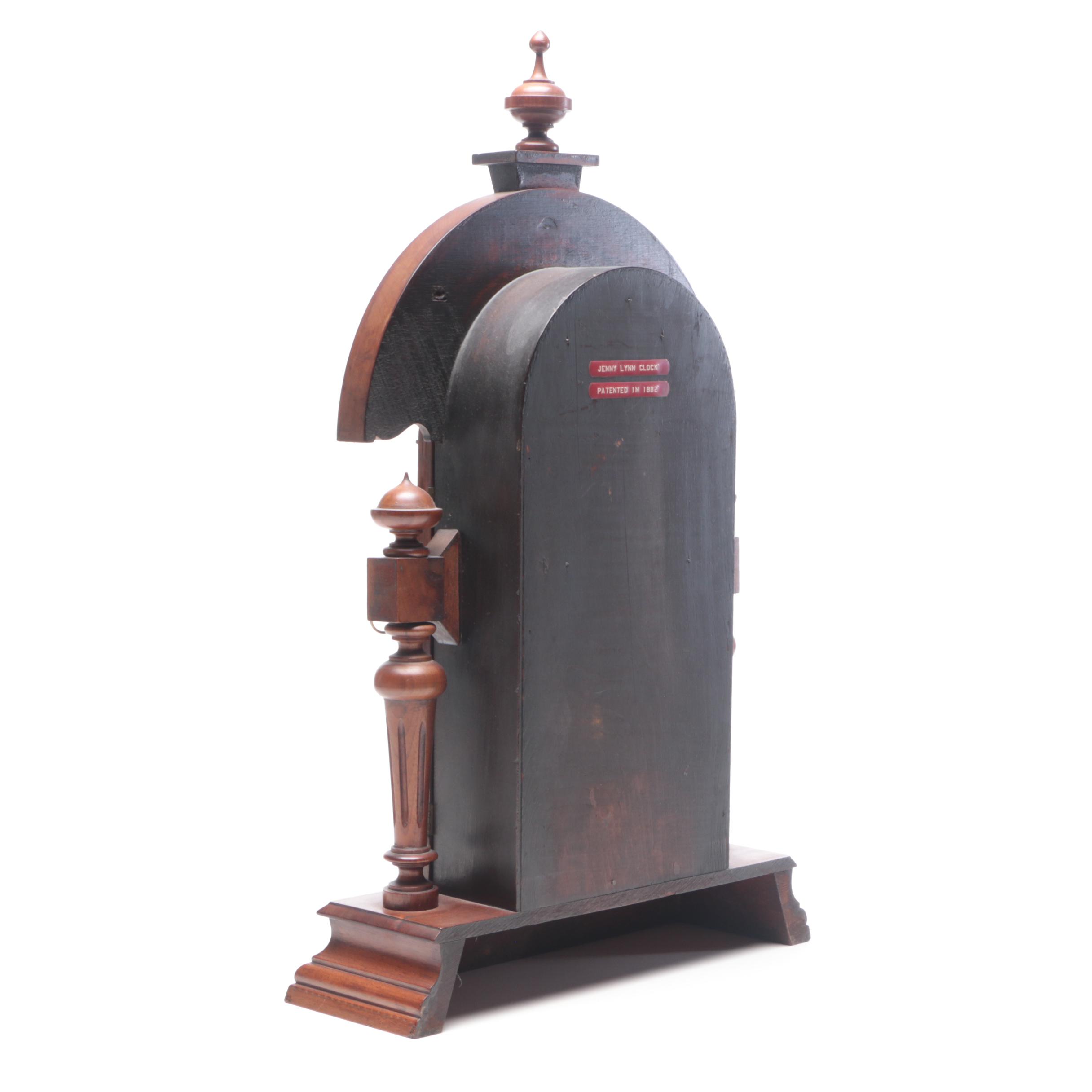 Ansonia "King" Walnut Mantel Clock, Late 19th to Early 20th Century