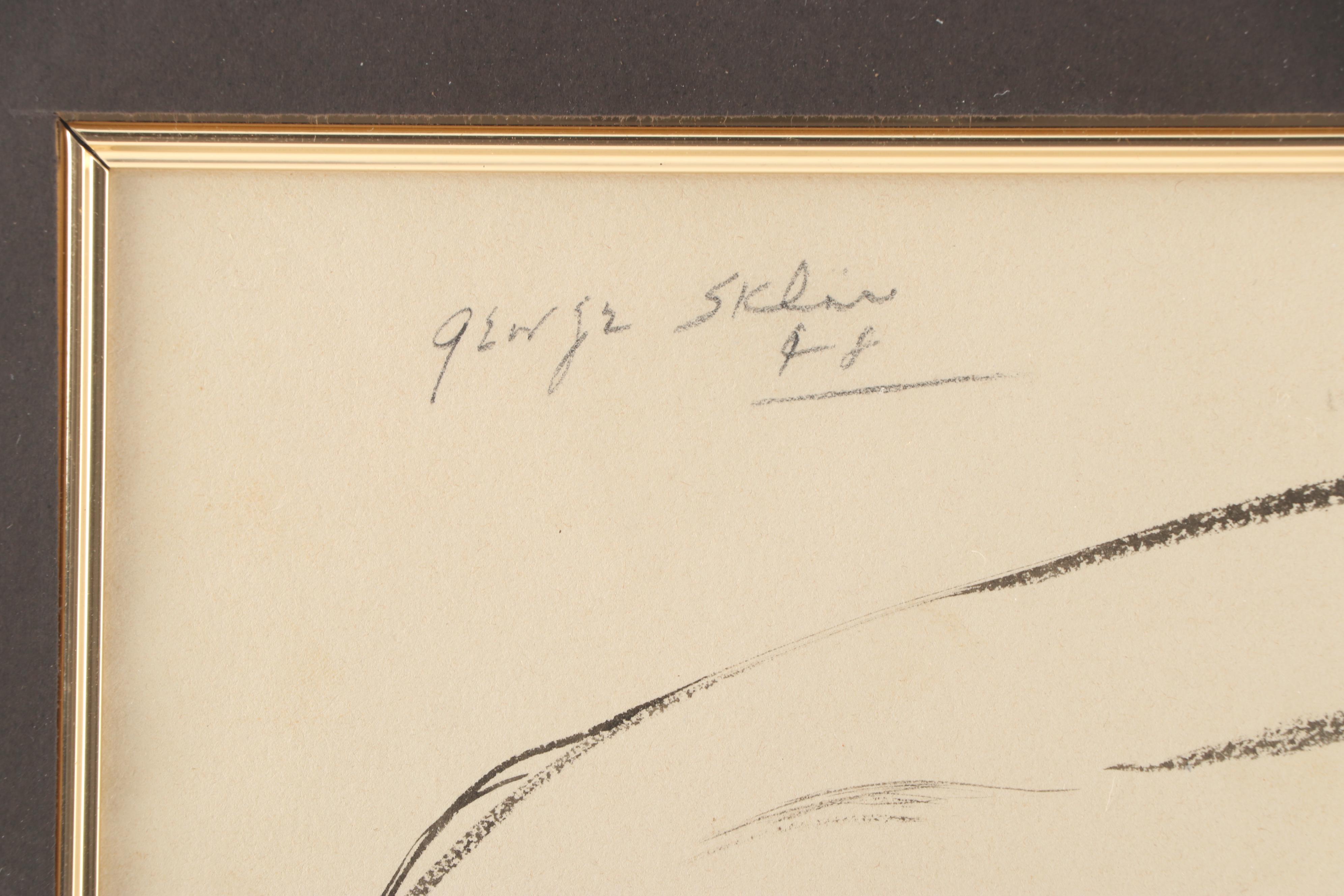 George Sklar Ink Painting "Ocelot"