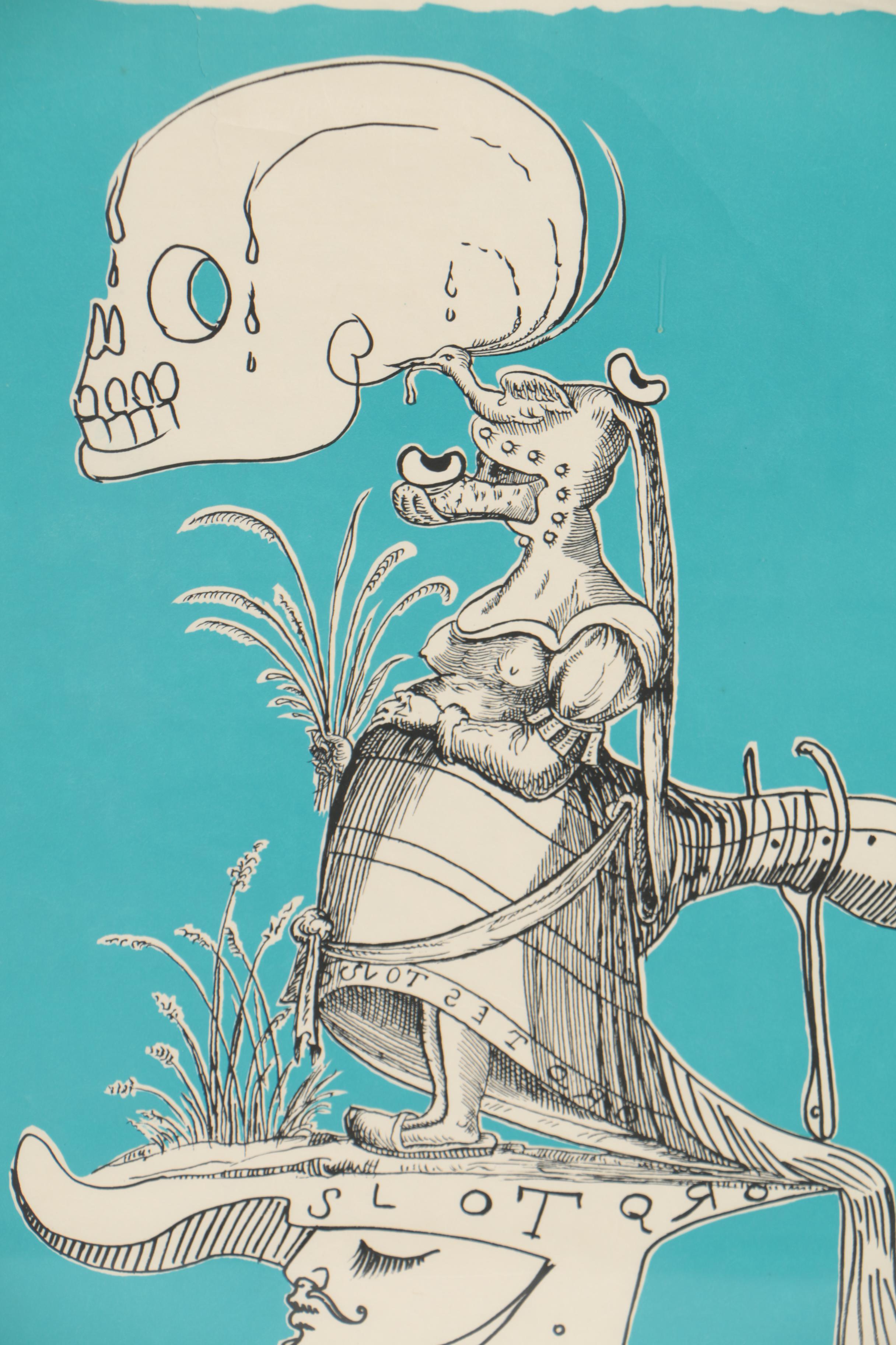 Salvador Dalí 1973 Lithograph from "Les Songes Drolatiques de Pantagruel"