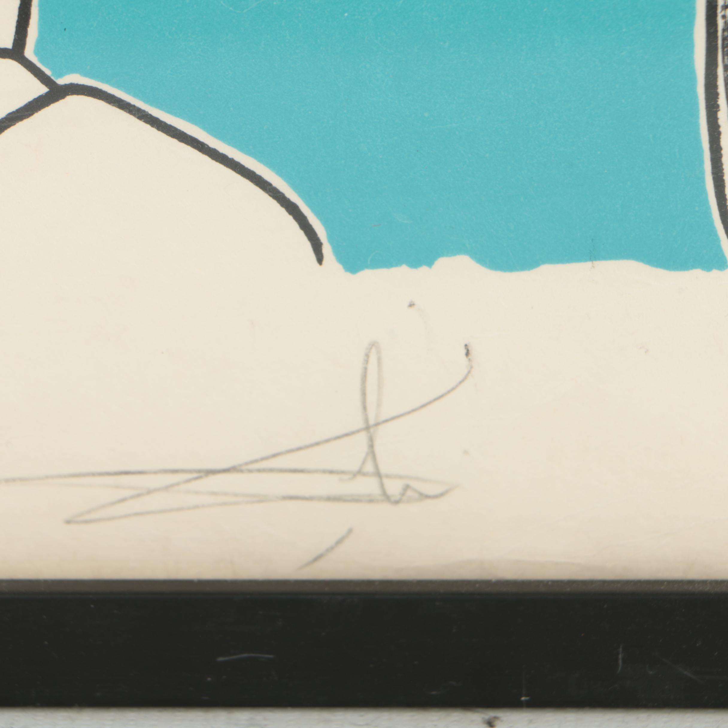 Salvador Dalí 1973 Lithograph from "Les Songes Drolatiques de Pantagruel"