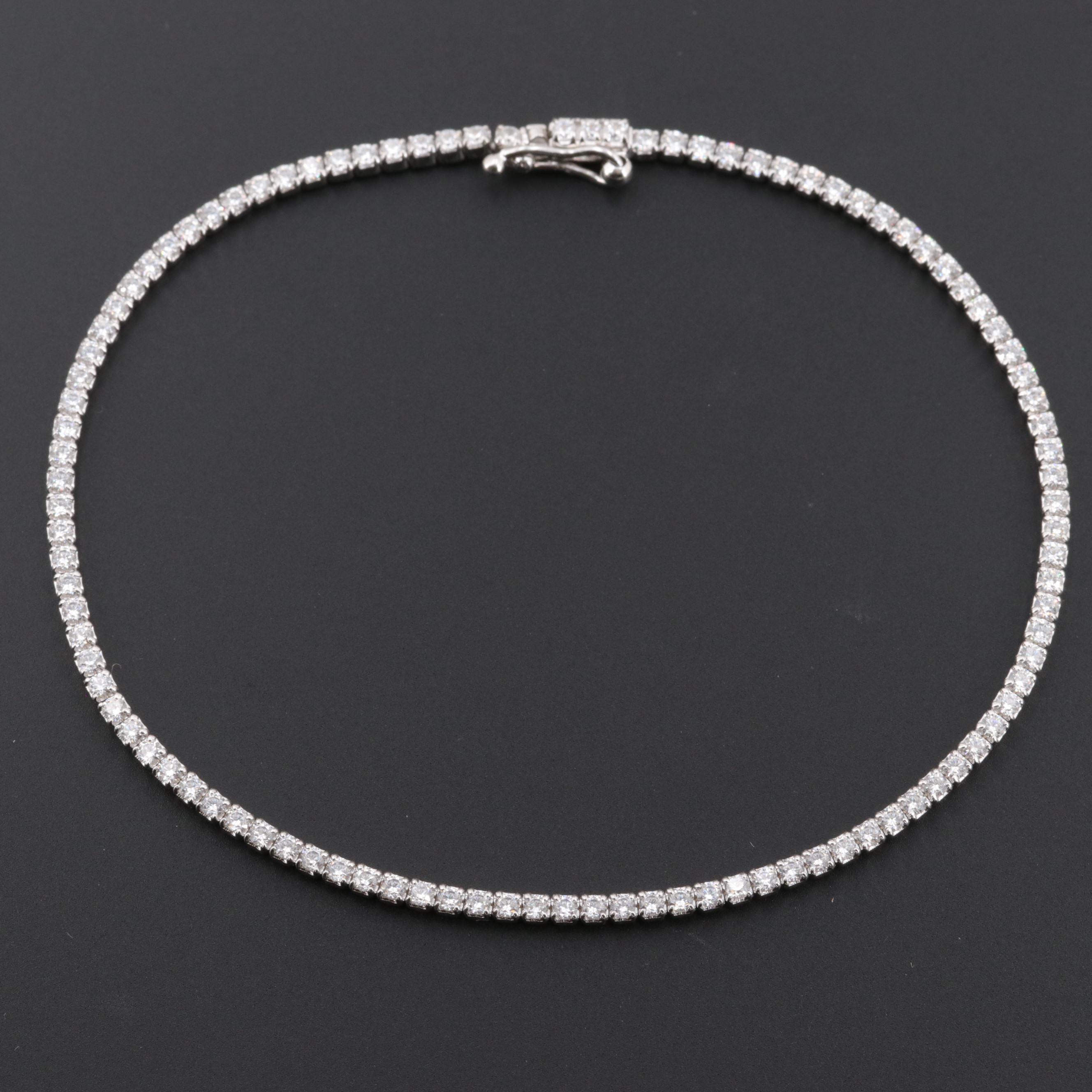 Sterling Silver Cubic Zirconia Bracelet