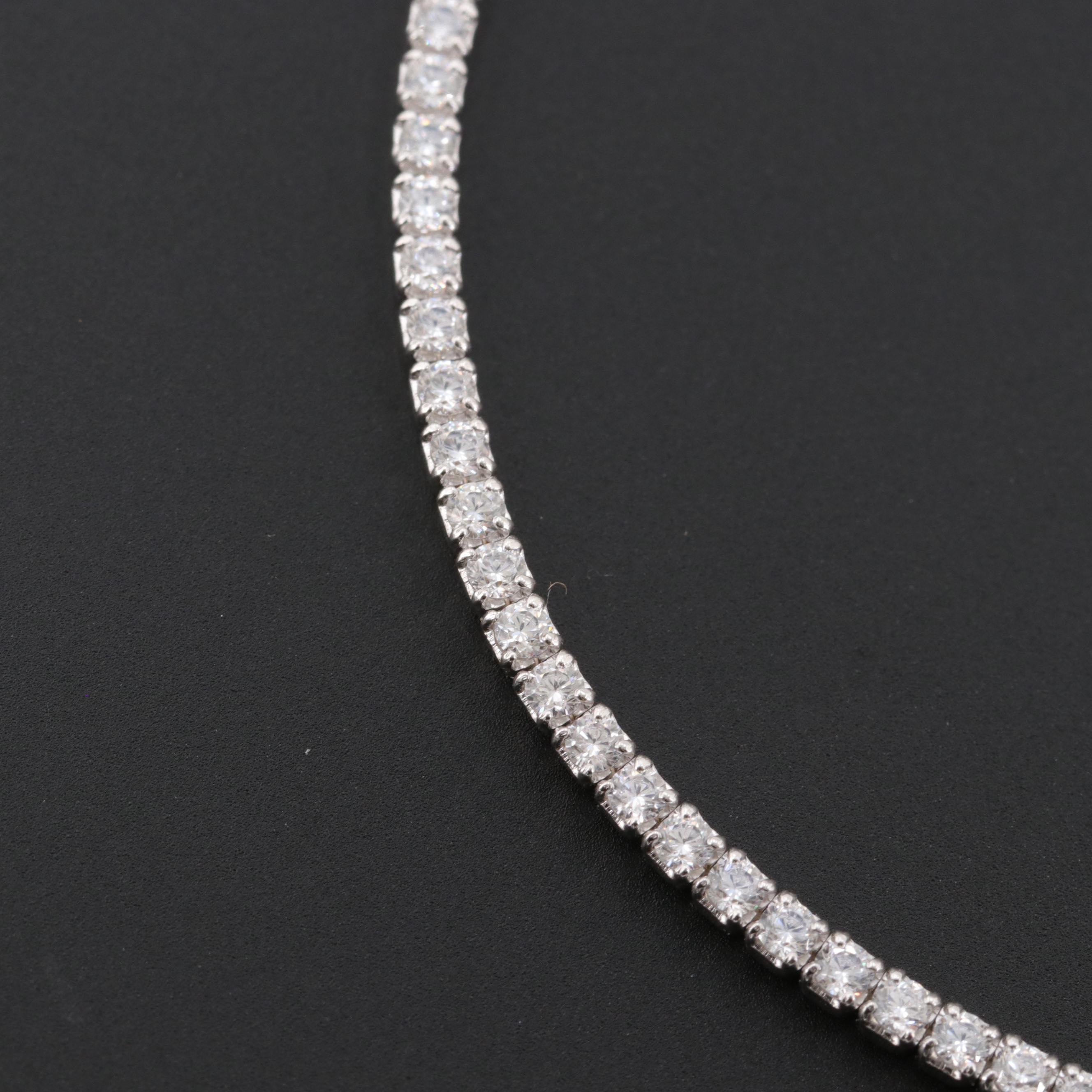 Sterling Silver Cubic Zirconia Bracelet