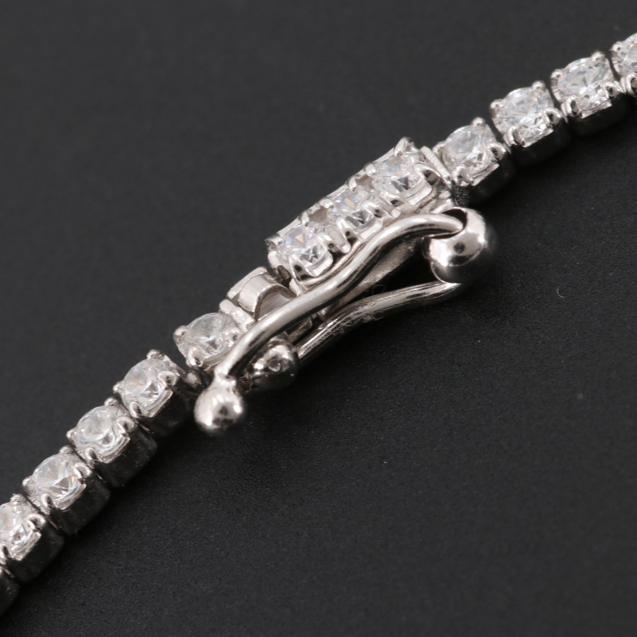 Sterling Silver Cubic Zirconia Bracelet
