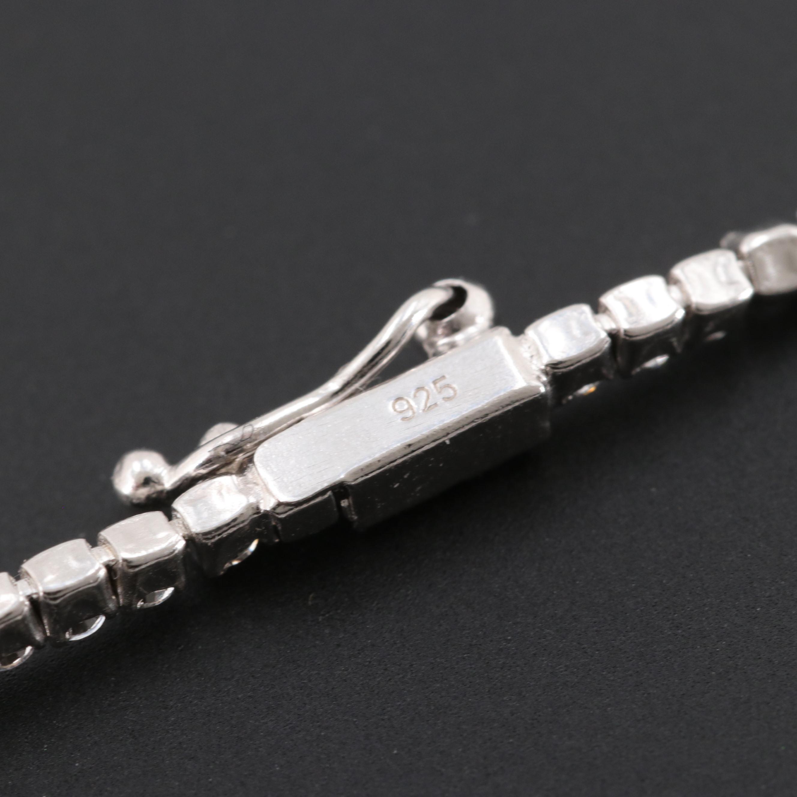 Sterling Silver Cubic Zirconia Bracelet