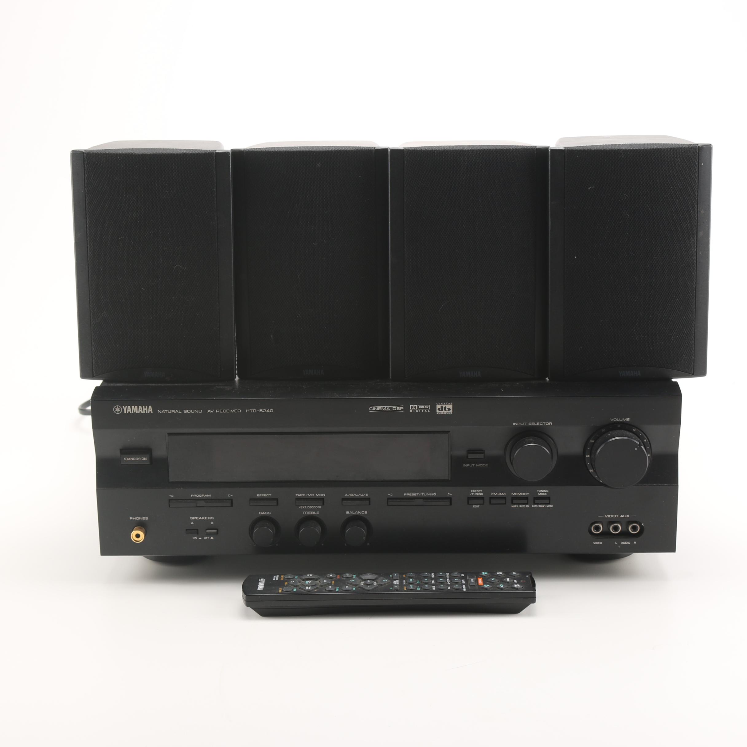 Yamaha AV Receiver and Speakers