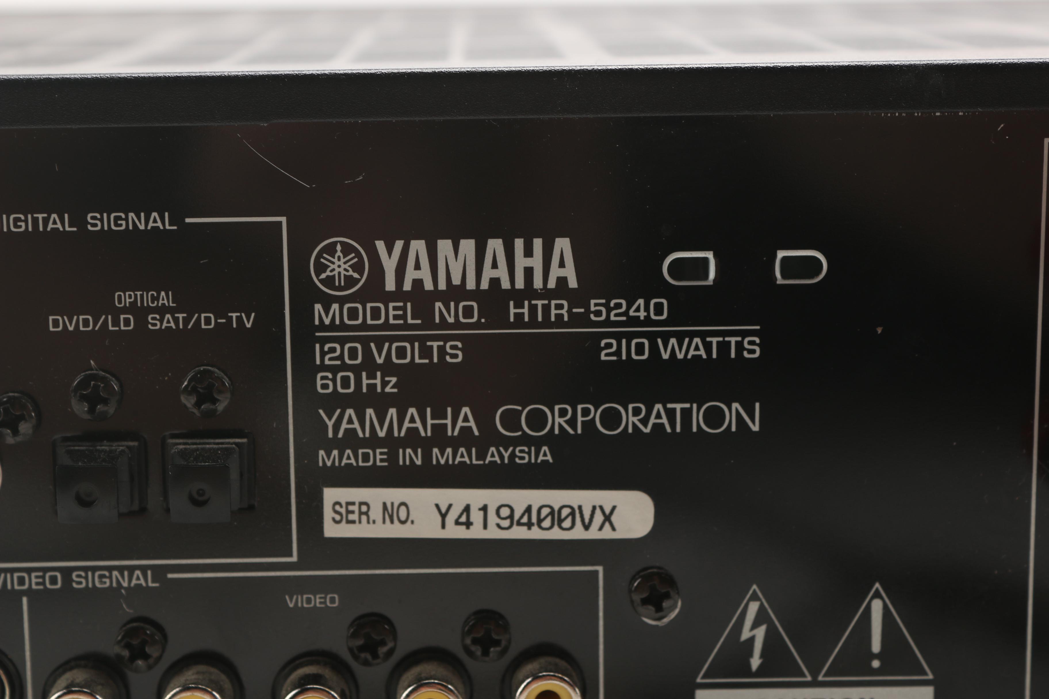 Yamaha AV Receiver and Speakers