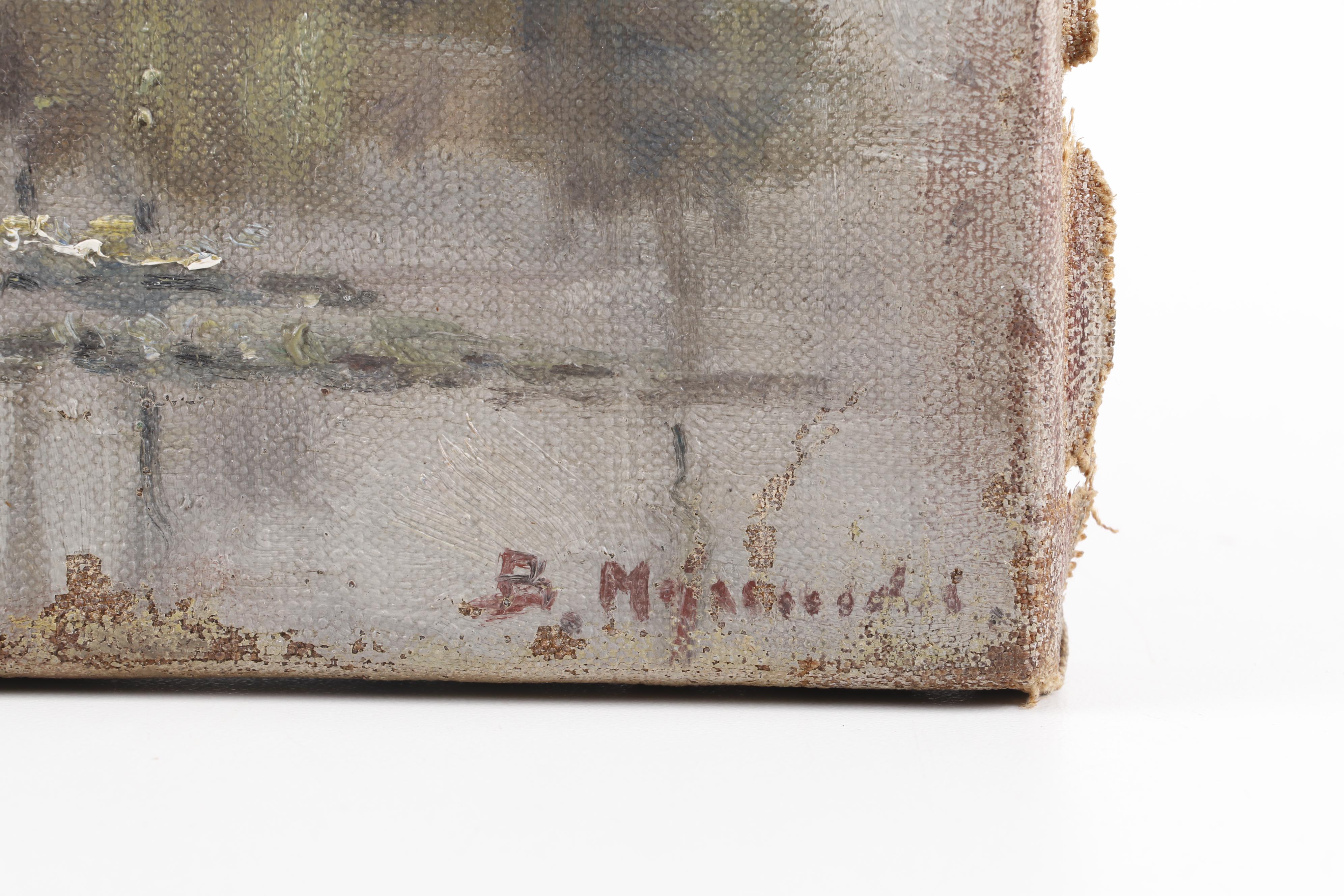 B. Majumdar Indian/Bangladeshi Landscape Oil Paintings