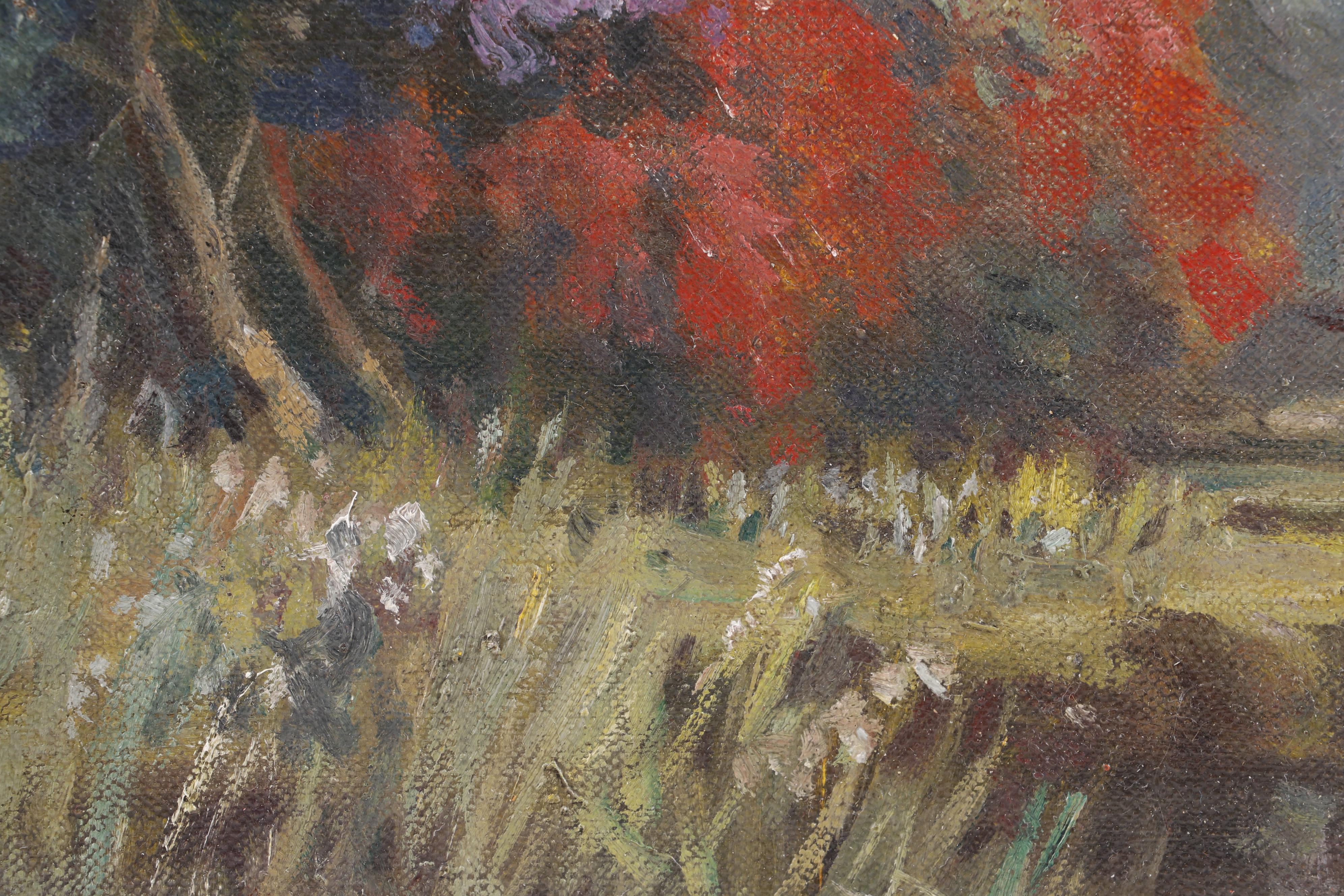 B. Majumdar Indian/Bangladeshi Landscape Oil Paintings