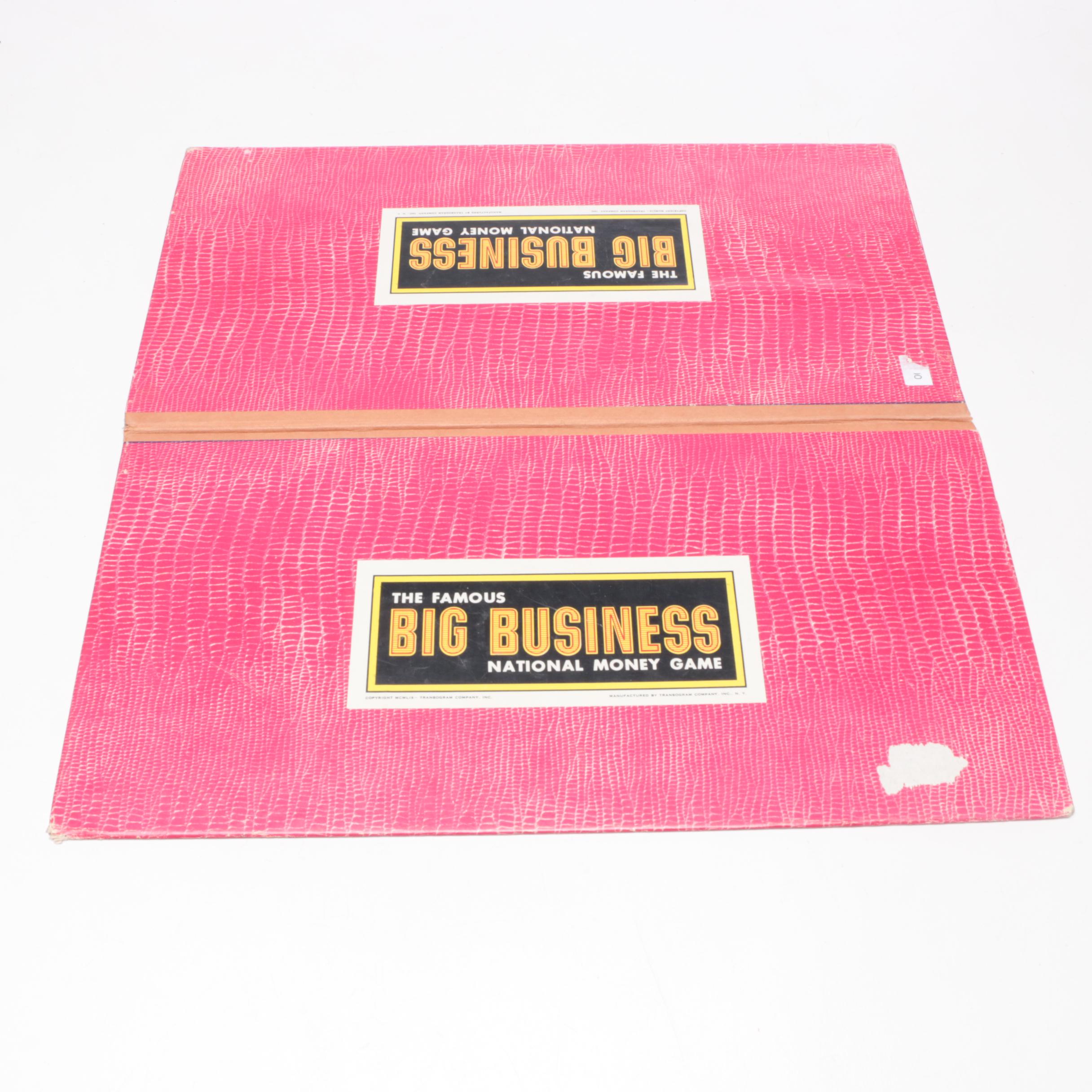 Vintage Tom Thumb Metal Toy Cash Register and Big Business Game Board