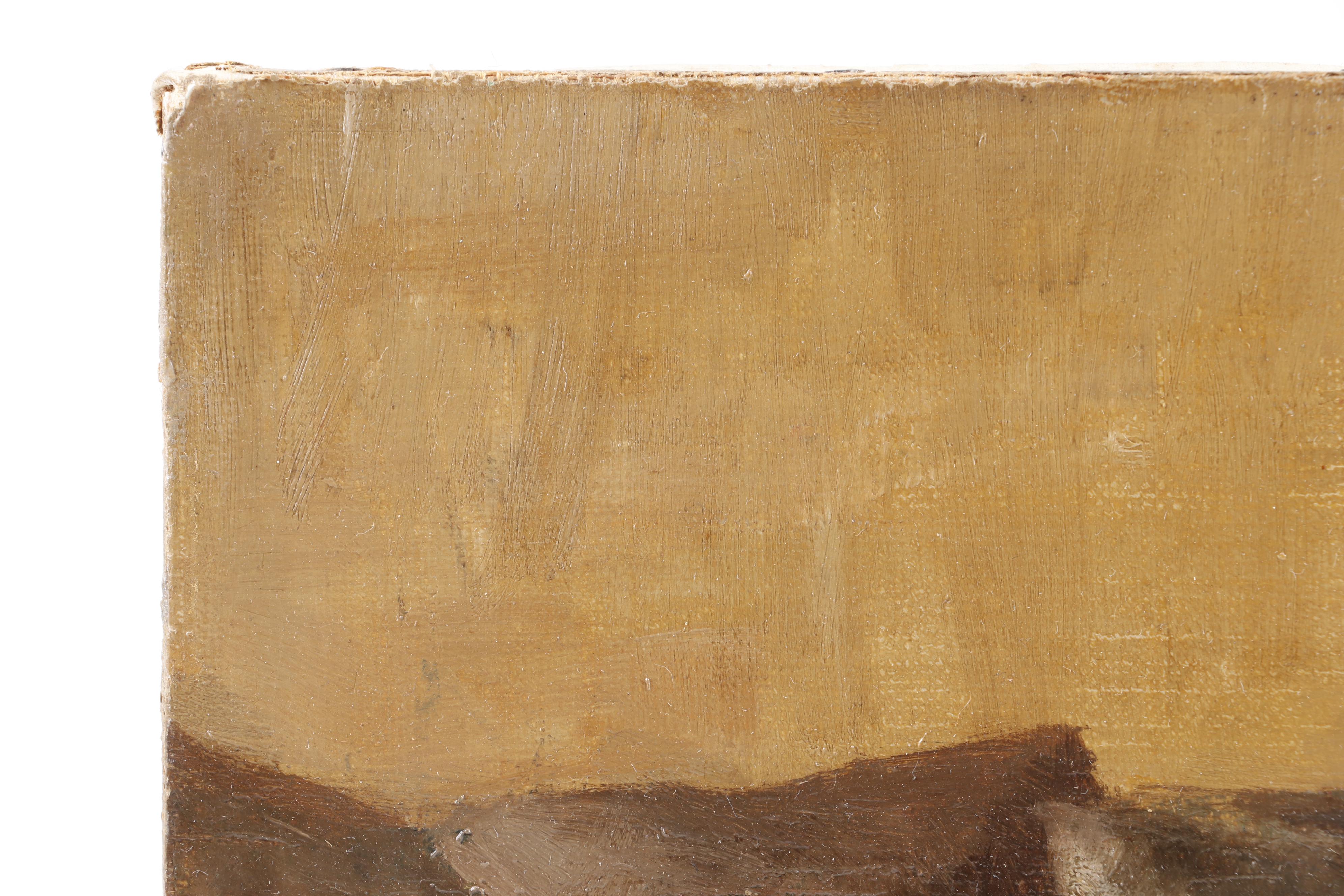 L. T. Fenner Oil Painting of Young Girl