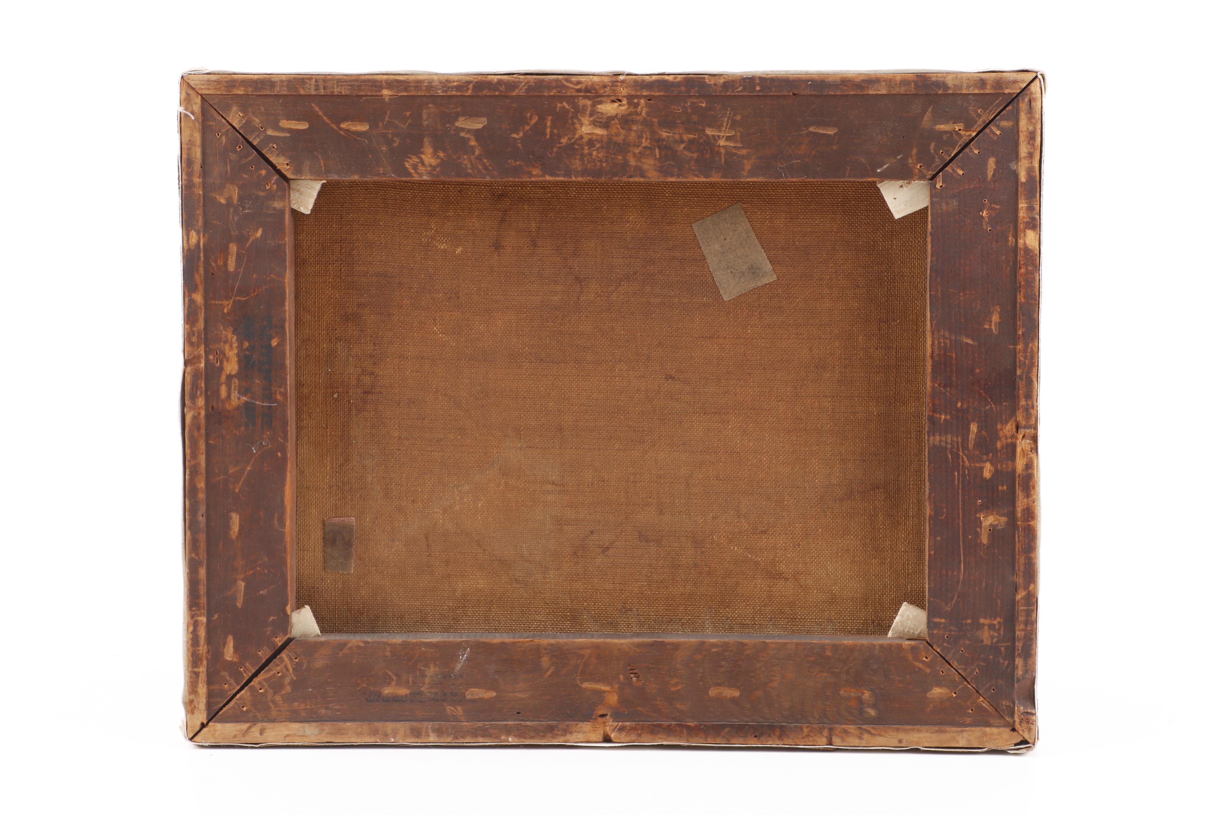 L. T. Fenner Oil Painting of Young Girl