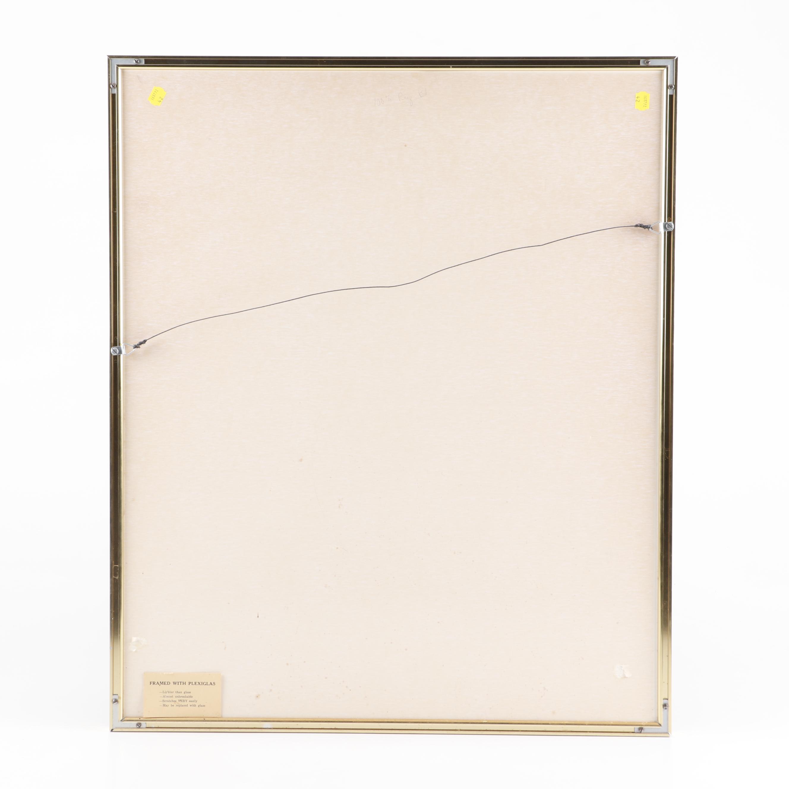 Bethia Brehmer Engraving "Heron", 1977