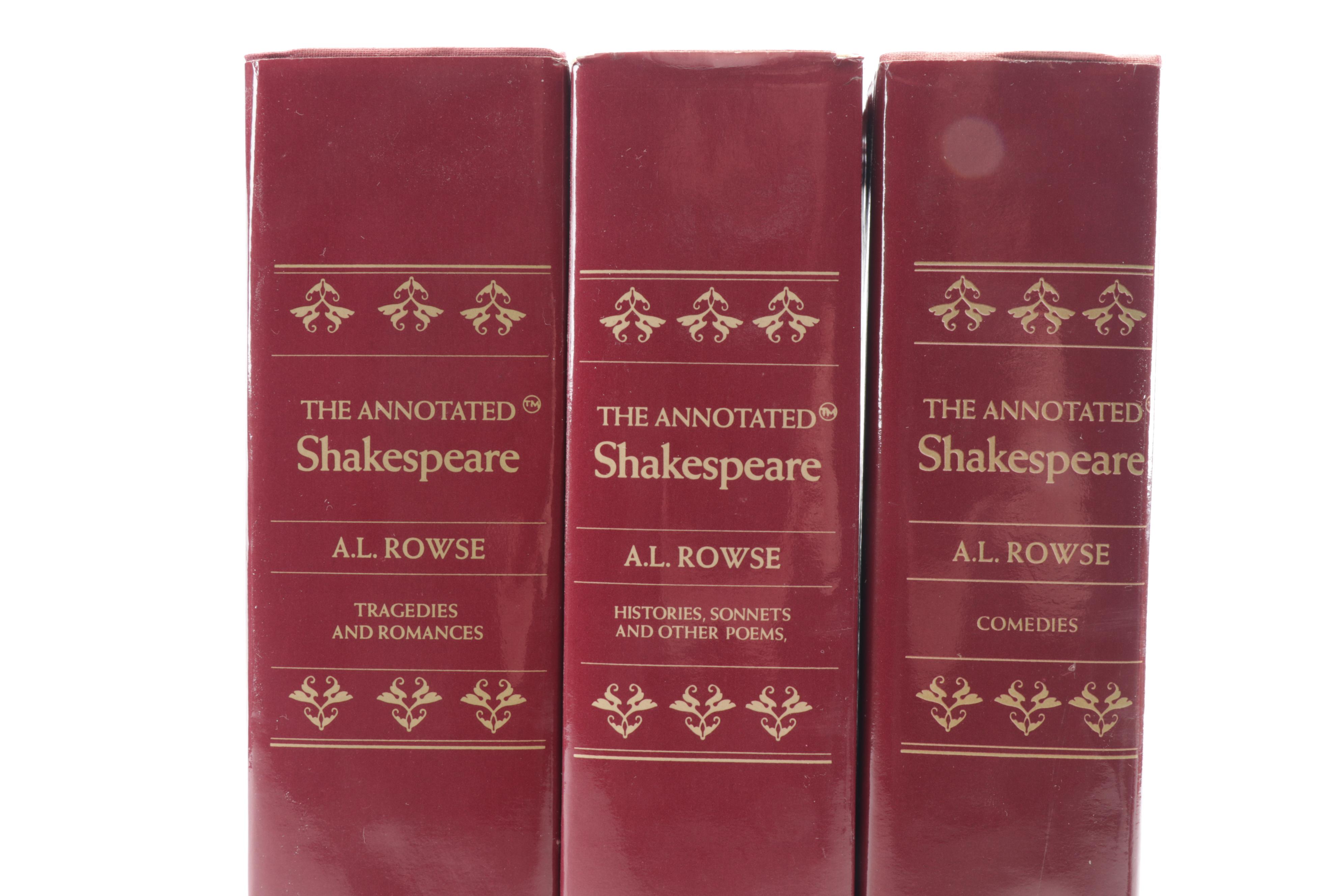 "The Annotated Shakespeare" Set with Notes by A.L. Rowse, 1978