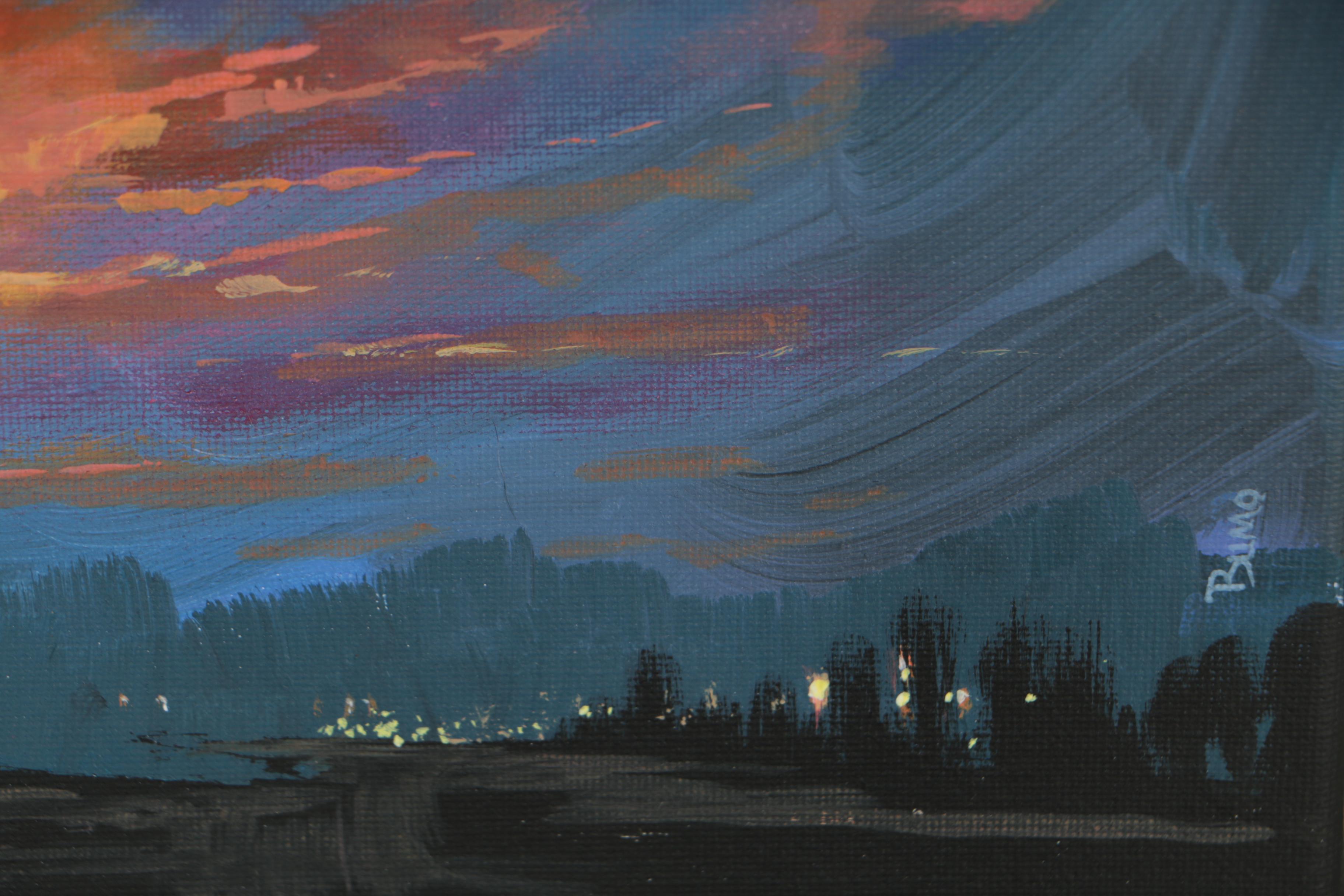 Douglas "Bumo" Johnpeer Oil Painting "The Road Home"