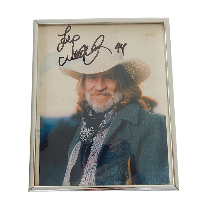 Willie Nelson Signed Photograph