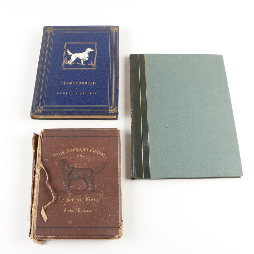 Dog Books featuring Numbered Edition "Hunting Dogs" by Bert Cobb, 1931