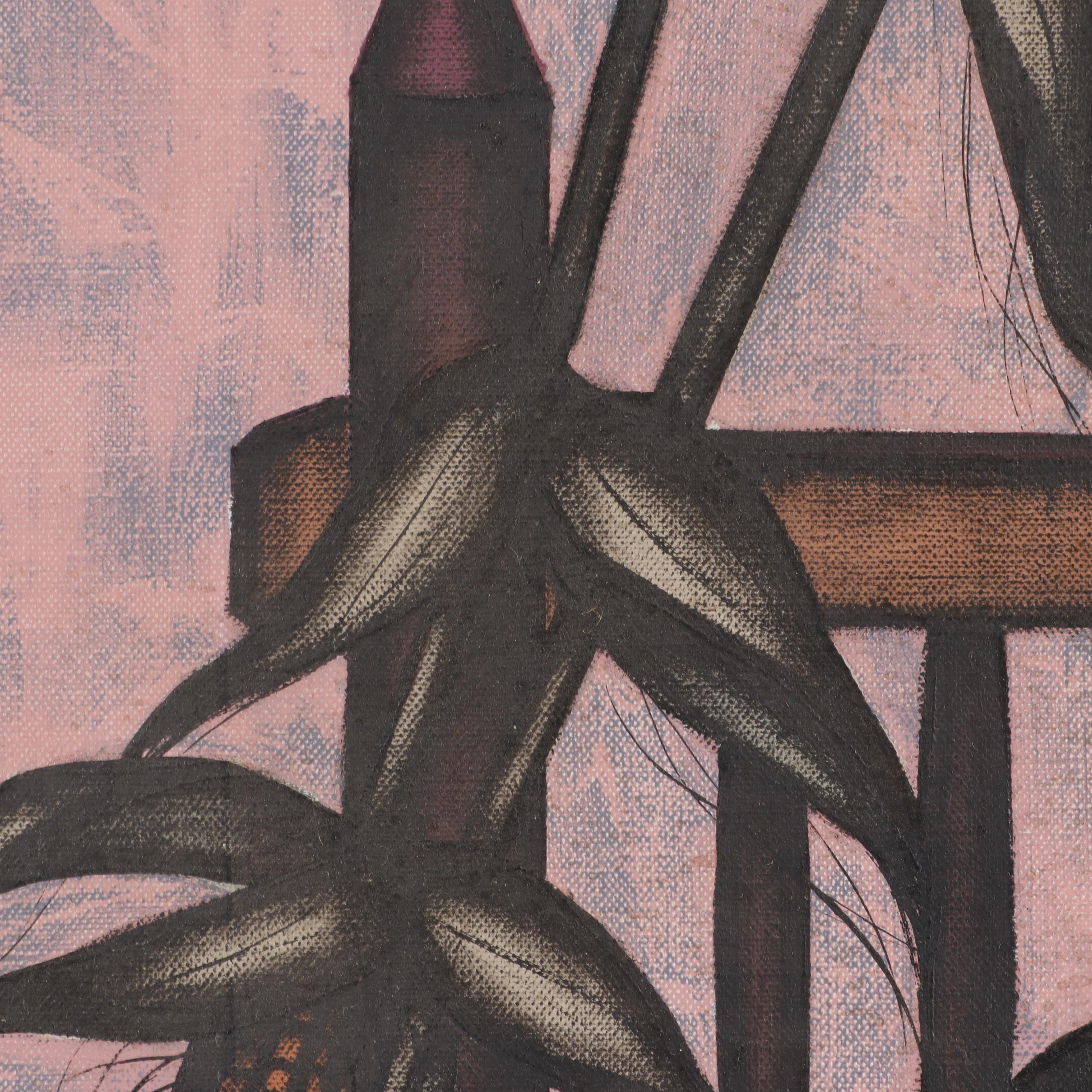 D.H. Savigne Surreal Still Life Oil Painting