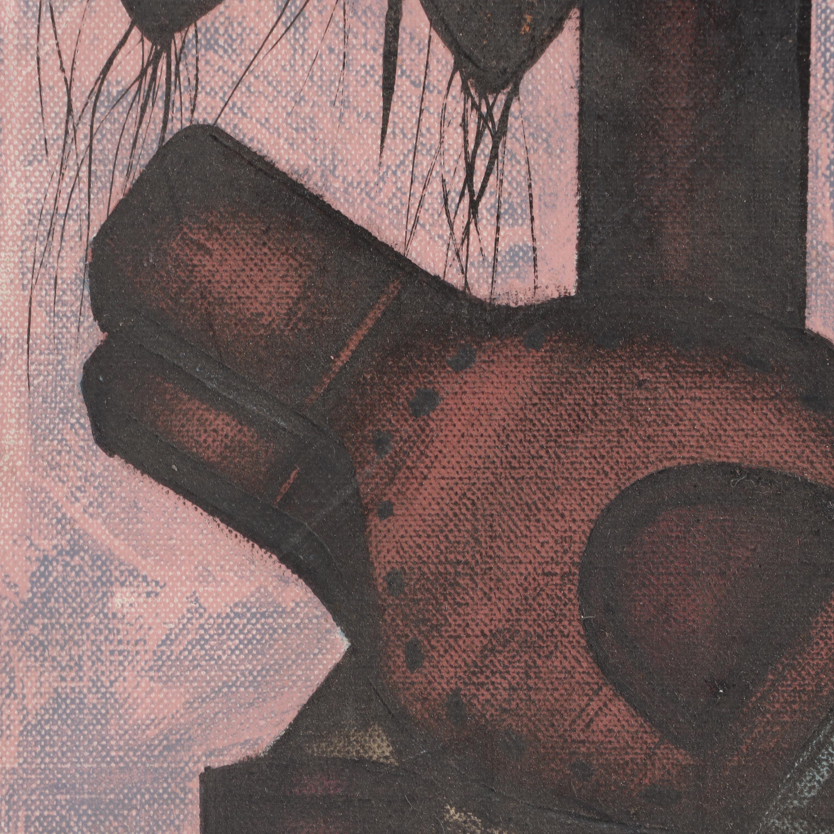 D.H. Savigne Surreal Still Life Oil Painting