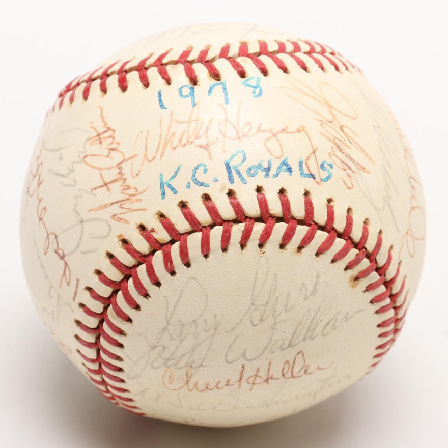1978 Kansas Royals Signed American League Baseball, Lau's Estate