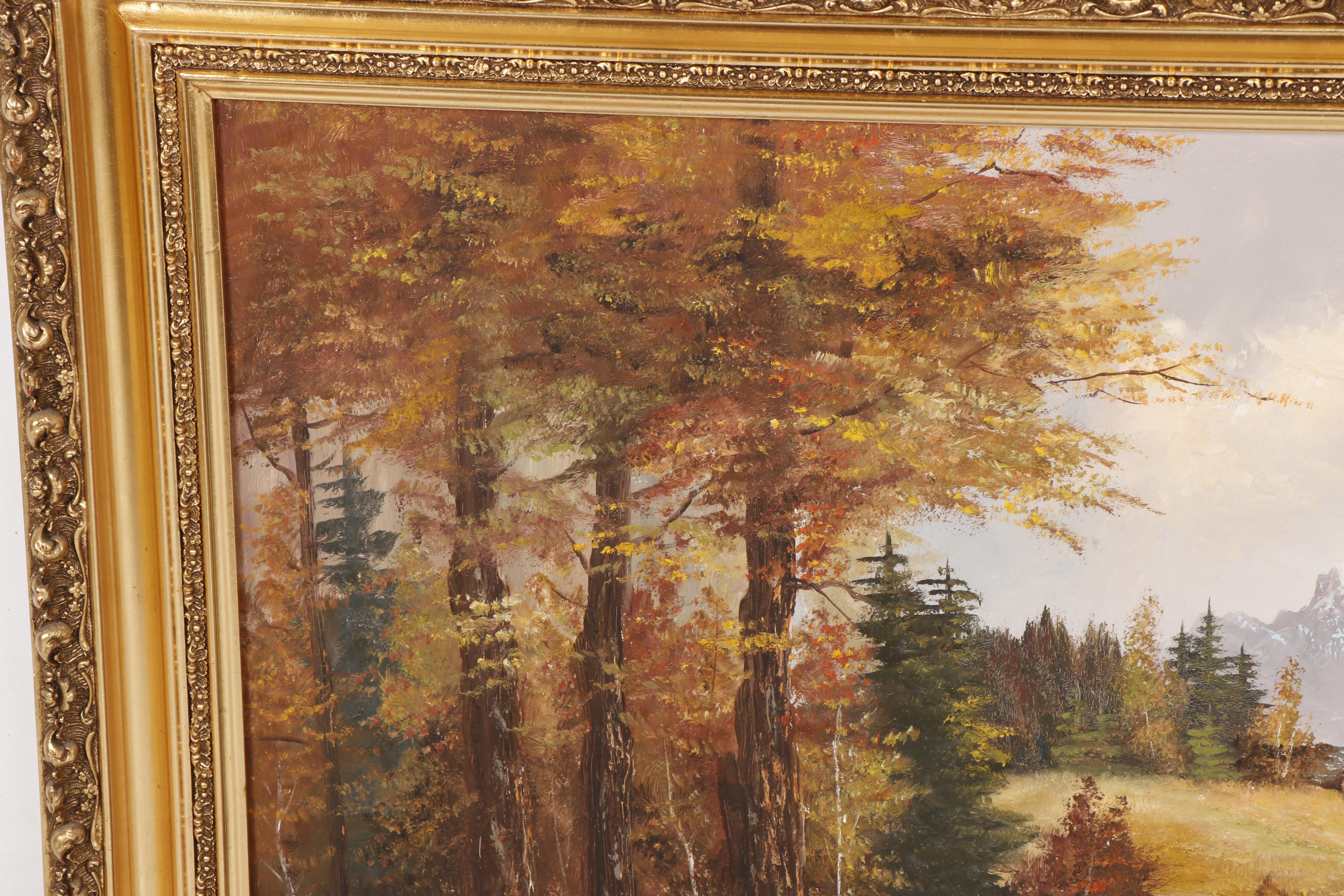 Julius Friedrich Mid 20th Century Landscape Oil Painting