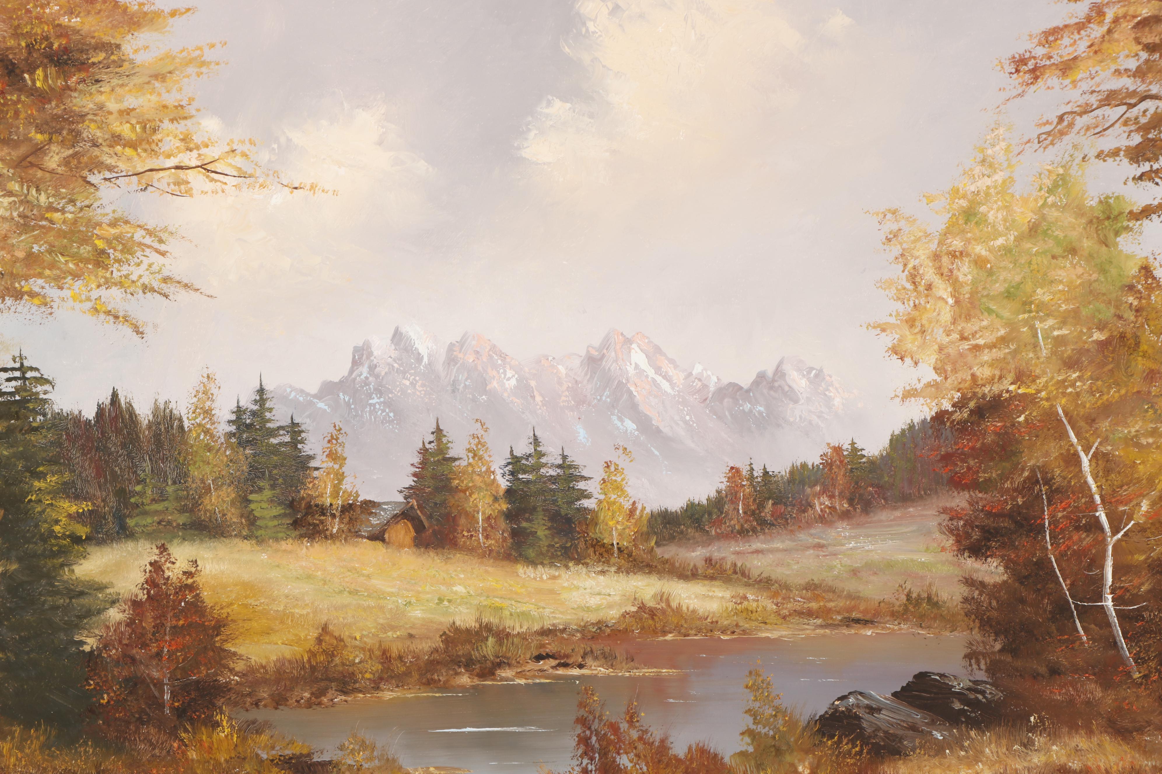 Julius Friedrich Mid 20th Century Landscape Oil Painting