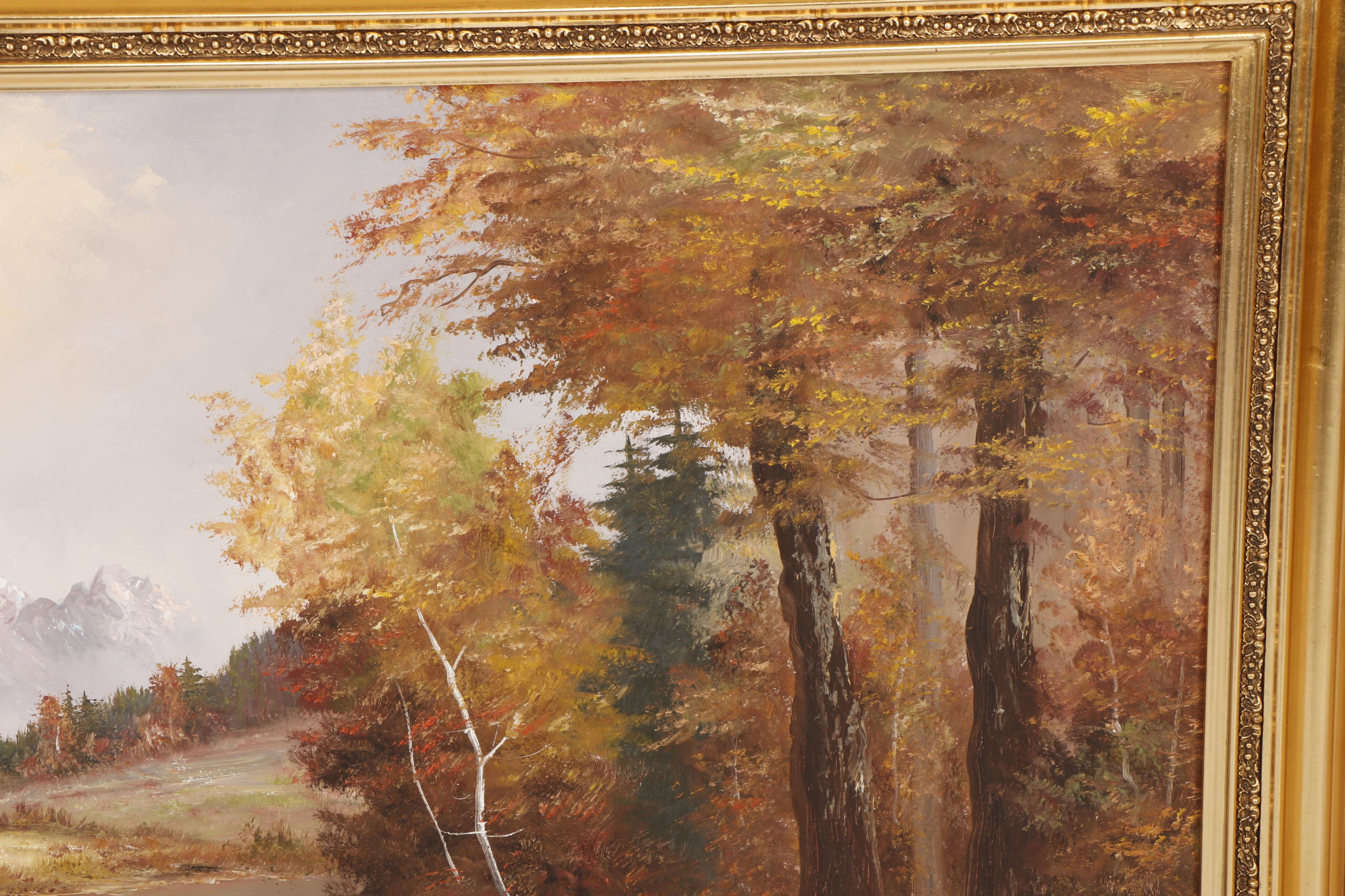 Julius Friedrich Mid 20th Century Landscape Oil Painting