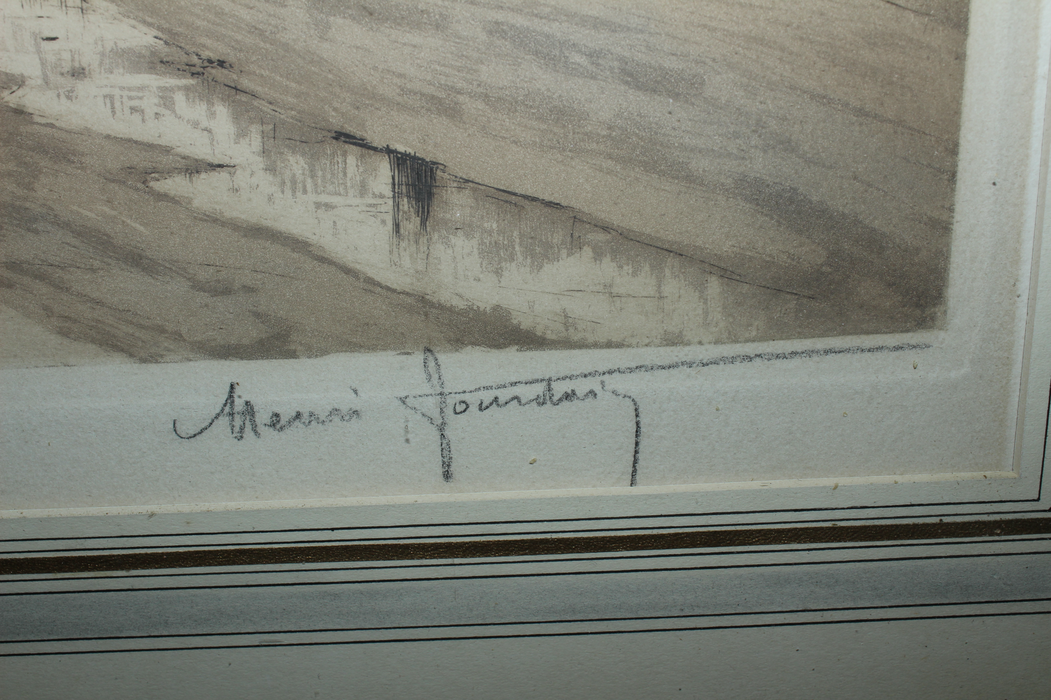 Henri Jourdain Etching