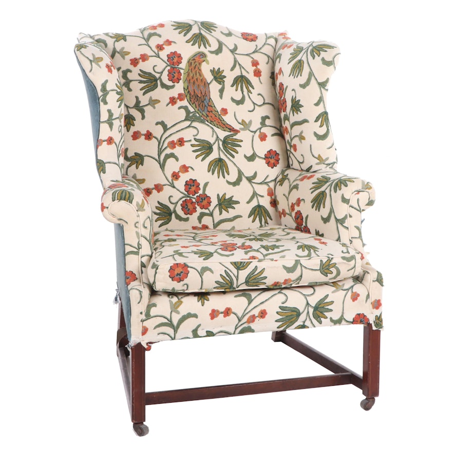 Chippendale Mahogany Wingback Chair, Massachusetts, Ca. 1780