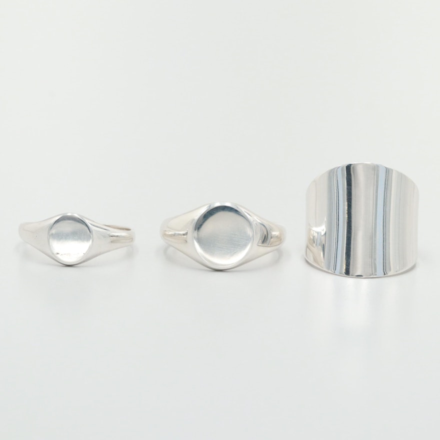 Assorted Sterling Silver Rings