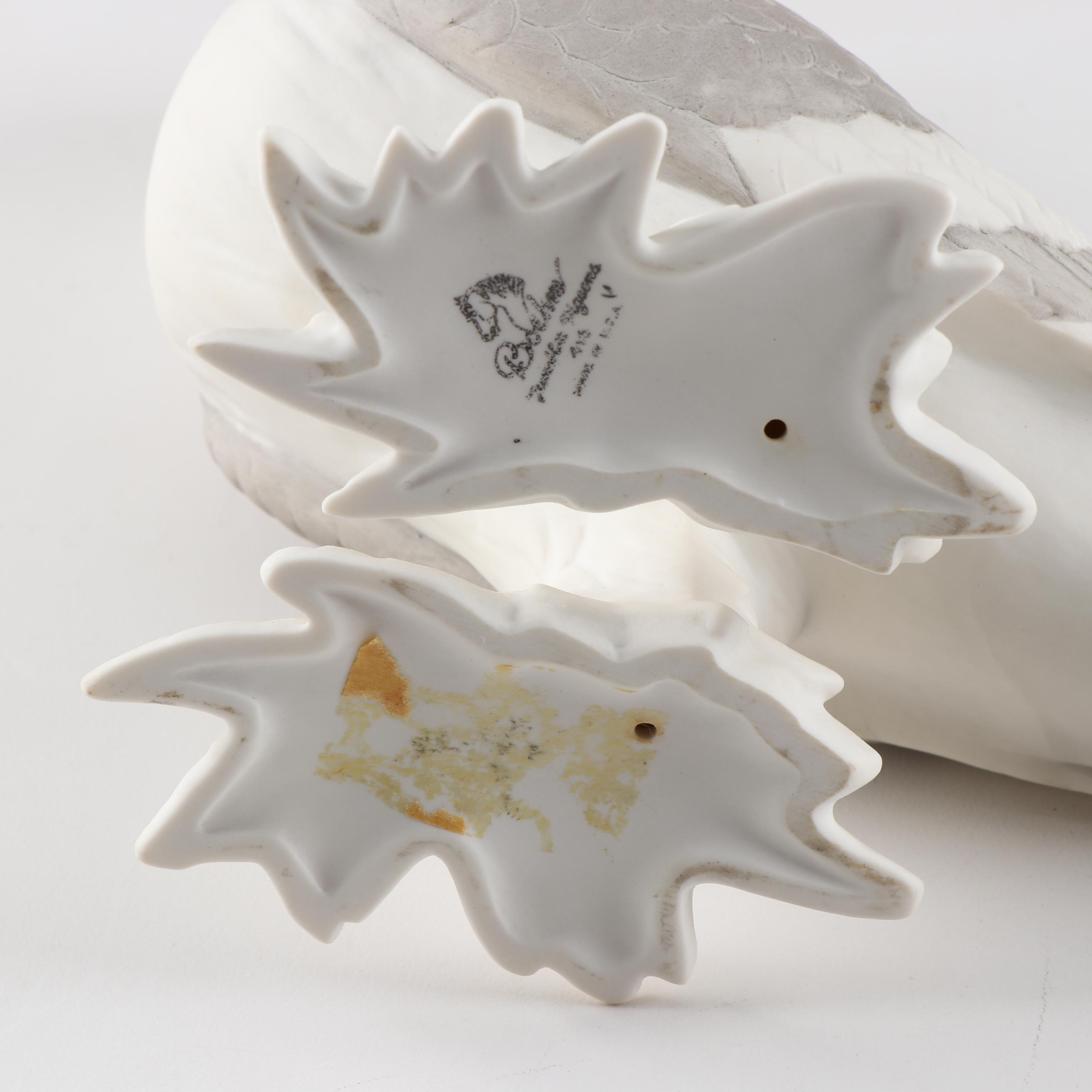 Boehm Ceramic "Tumbler Pigeons" Figurines