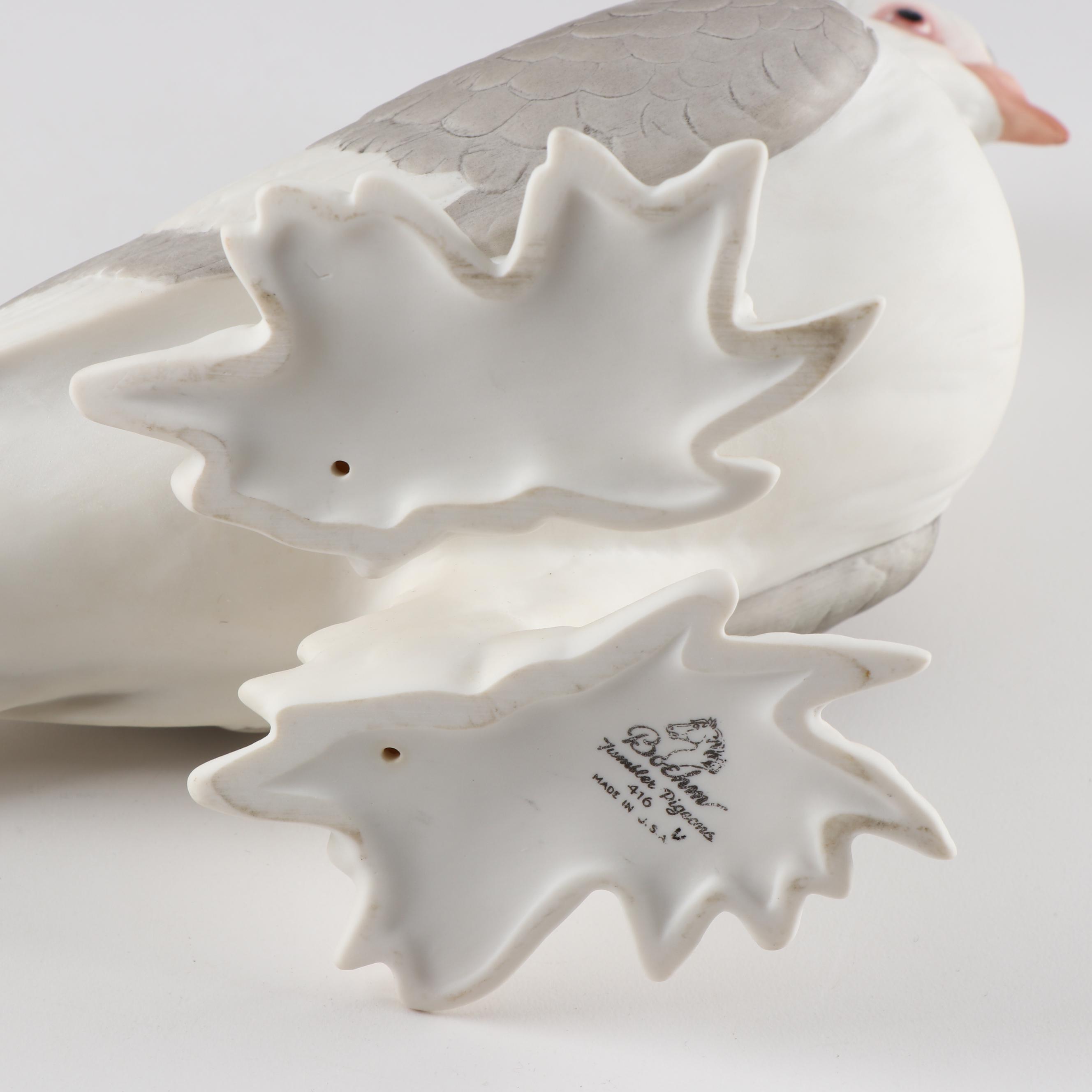 Boehm Ceramic "Tumbler Pigeons" Figurines